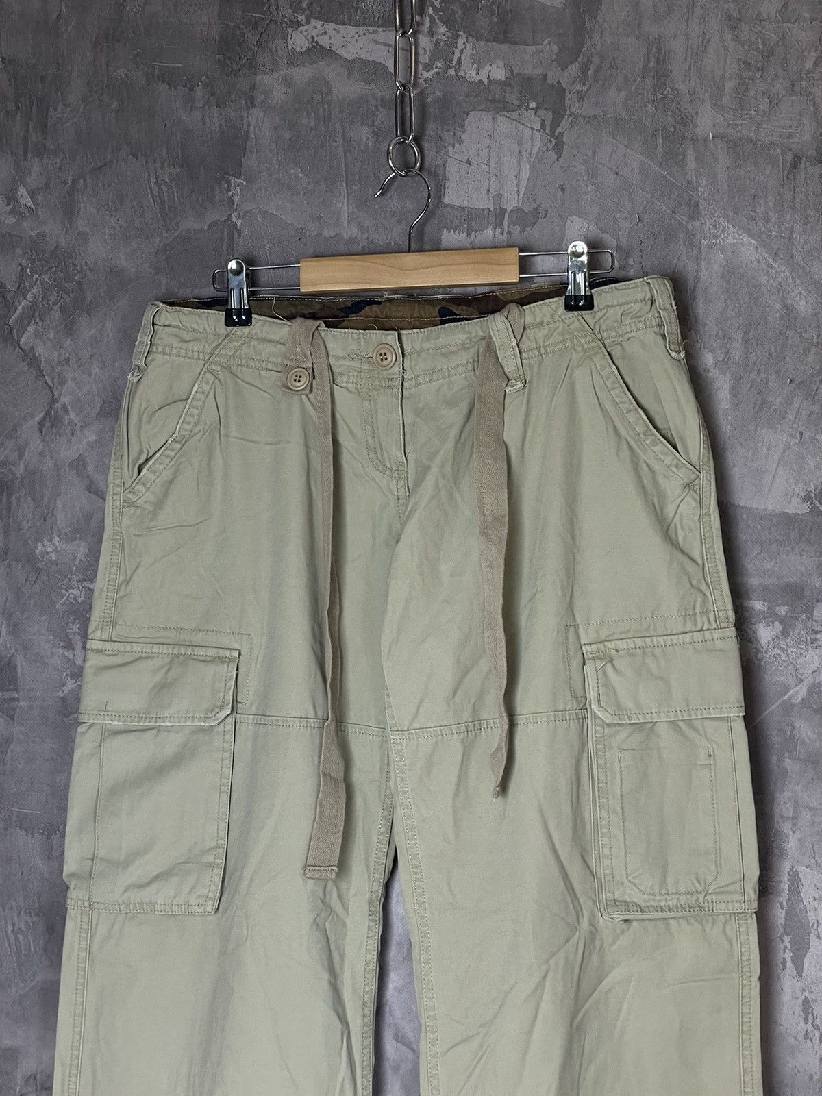 Alpha Industries × Japanese Brand Vintage Alpha Industries japanese cargo zip denim pants Size 34" / US 12 / IT 48 - 3 Thumbnail