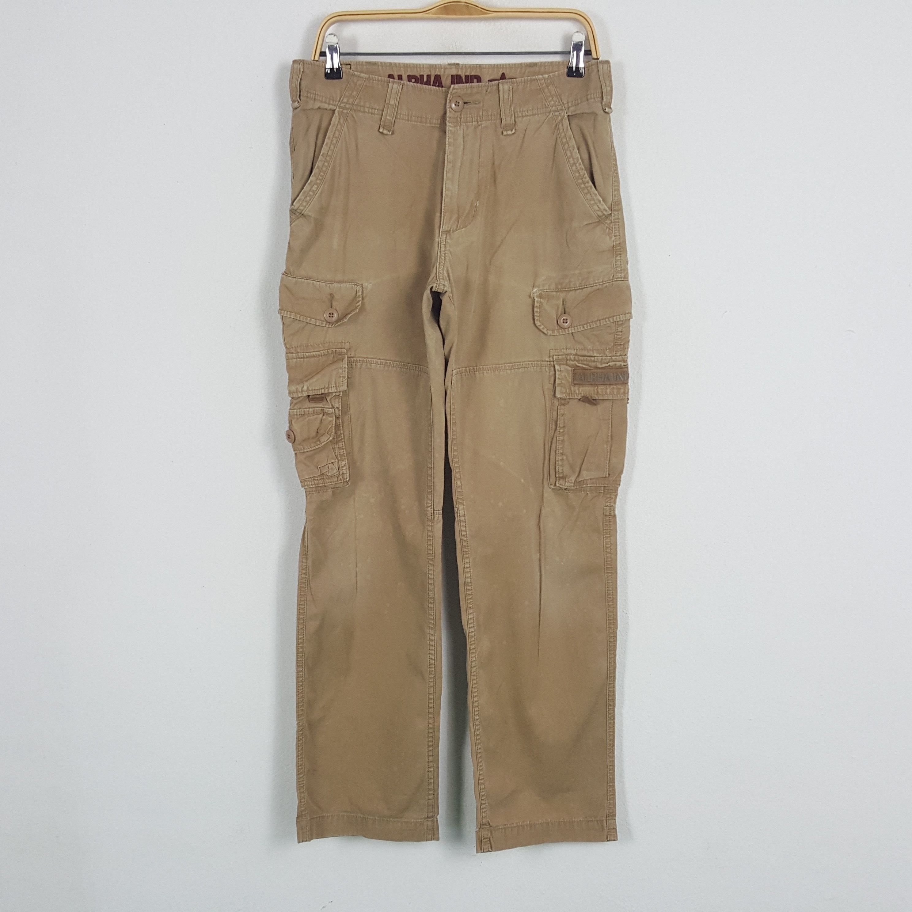Alpha Industries × Vintage Vintage Alpha Industries Military Cargo Pants Size US 31 - 1 Thumbnail