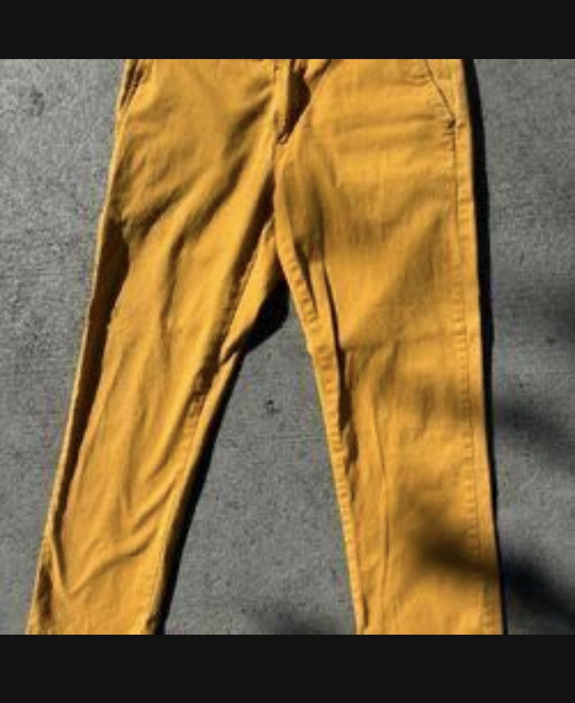 Other Mustard Yellow Slim Fit Chino Denim Men Size 31W X 28 L Size US 31 - 1 Thumbnail