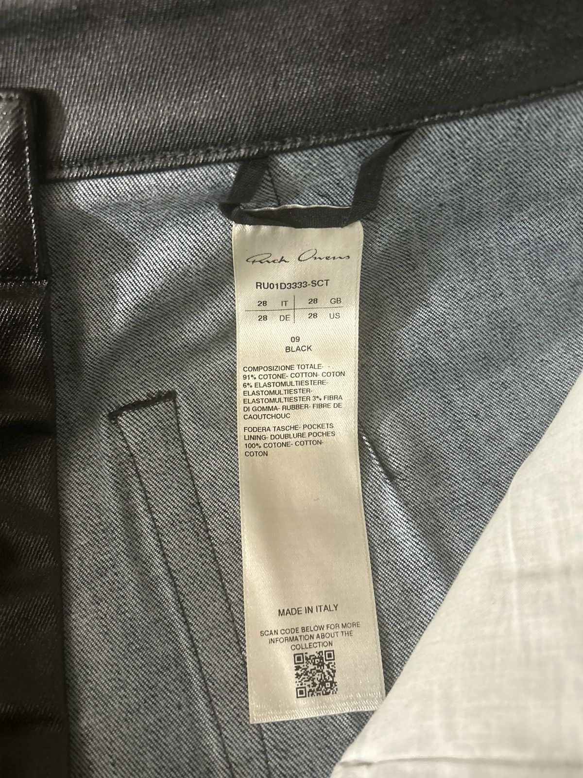 Rick Owens Waxed geth jeans Size US 28 / EU 44 - 6 Thumbnail