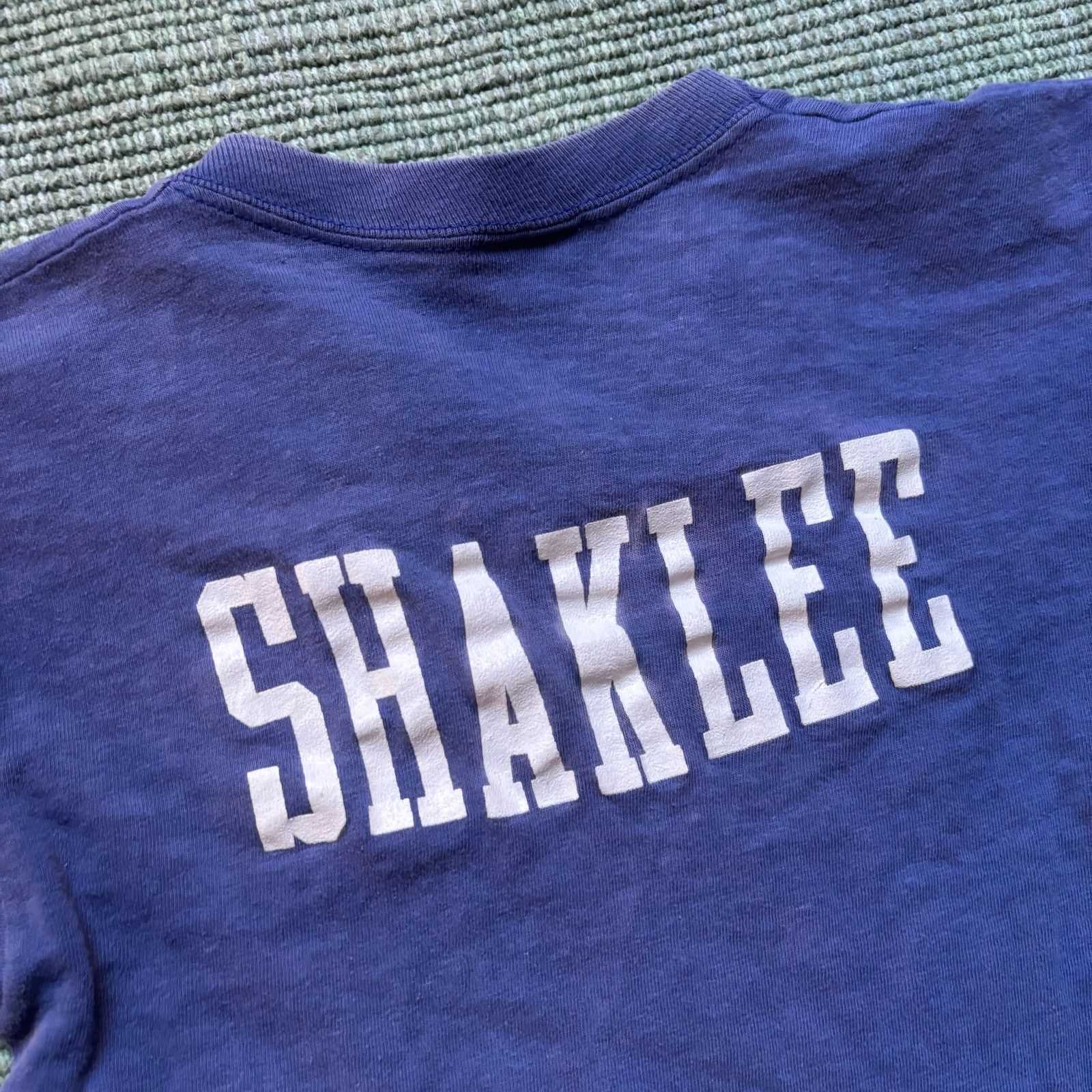 Vintage 1970s cotton single stitched blue distressed kids tee shirt Size XS / US 0-2 / IT 36-38 - 7 Thumbnail