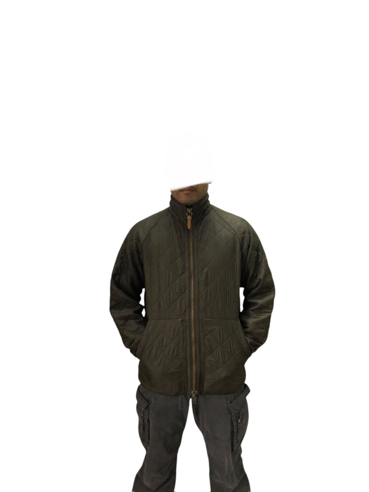 Barbour Vintage Barbour Polar Quilt Zipper Jacket Army Green Size US M / EU 48-50 / 2 - 21 Thumbnail