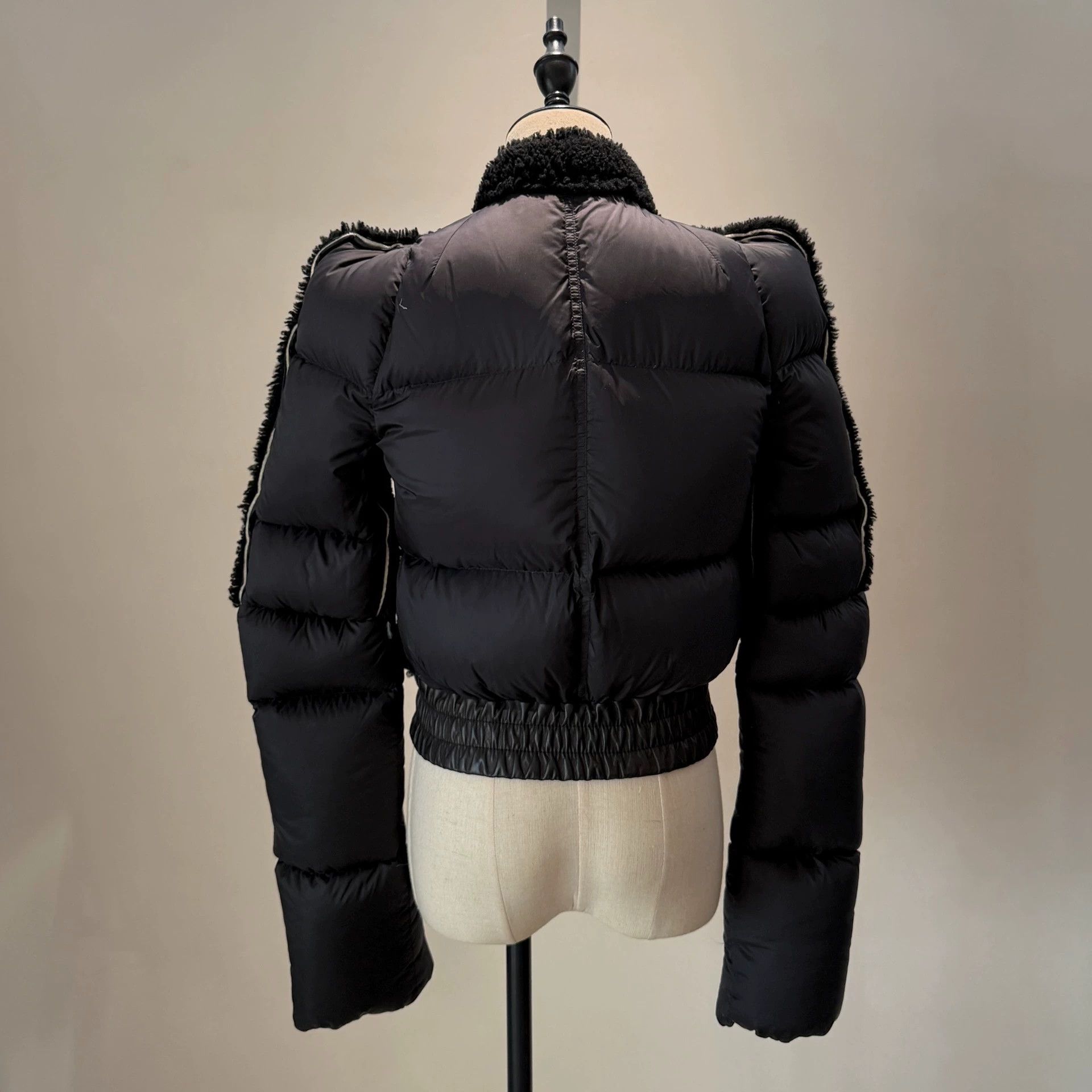 Rick Owens Rick Owens Main Line Down and Fur Shearling Short Jacket Size M / US 6-8 / IT 42-44 - 2 Thumbnail