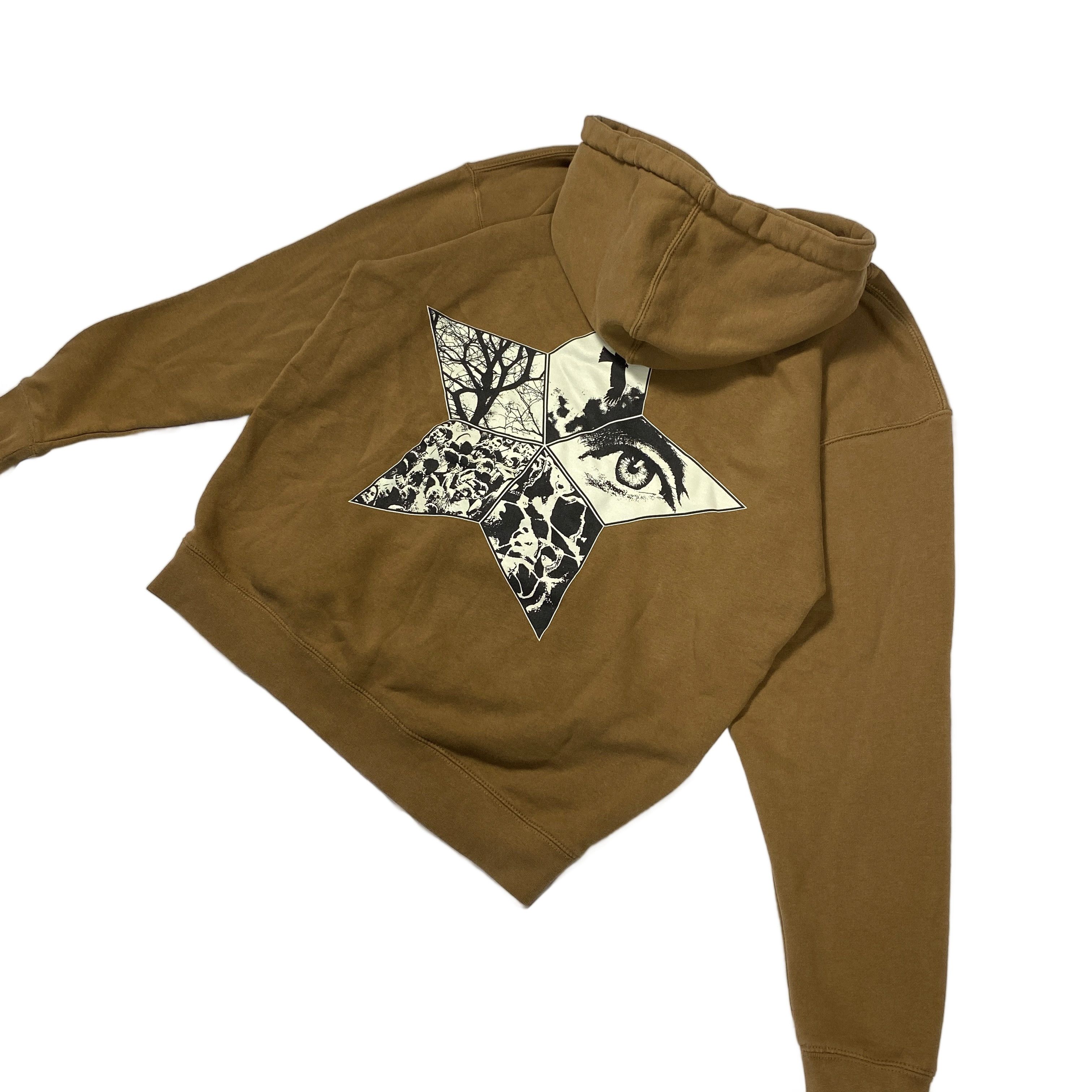Pleasures Pleasures Flying Star Hoodie Sweatshirt Brown Large Size US L / EU 52-54 / 3 - 3 Thumbnail