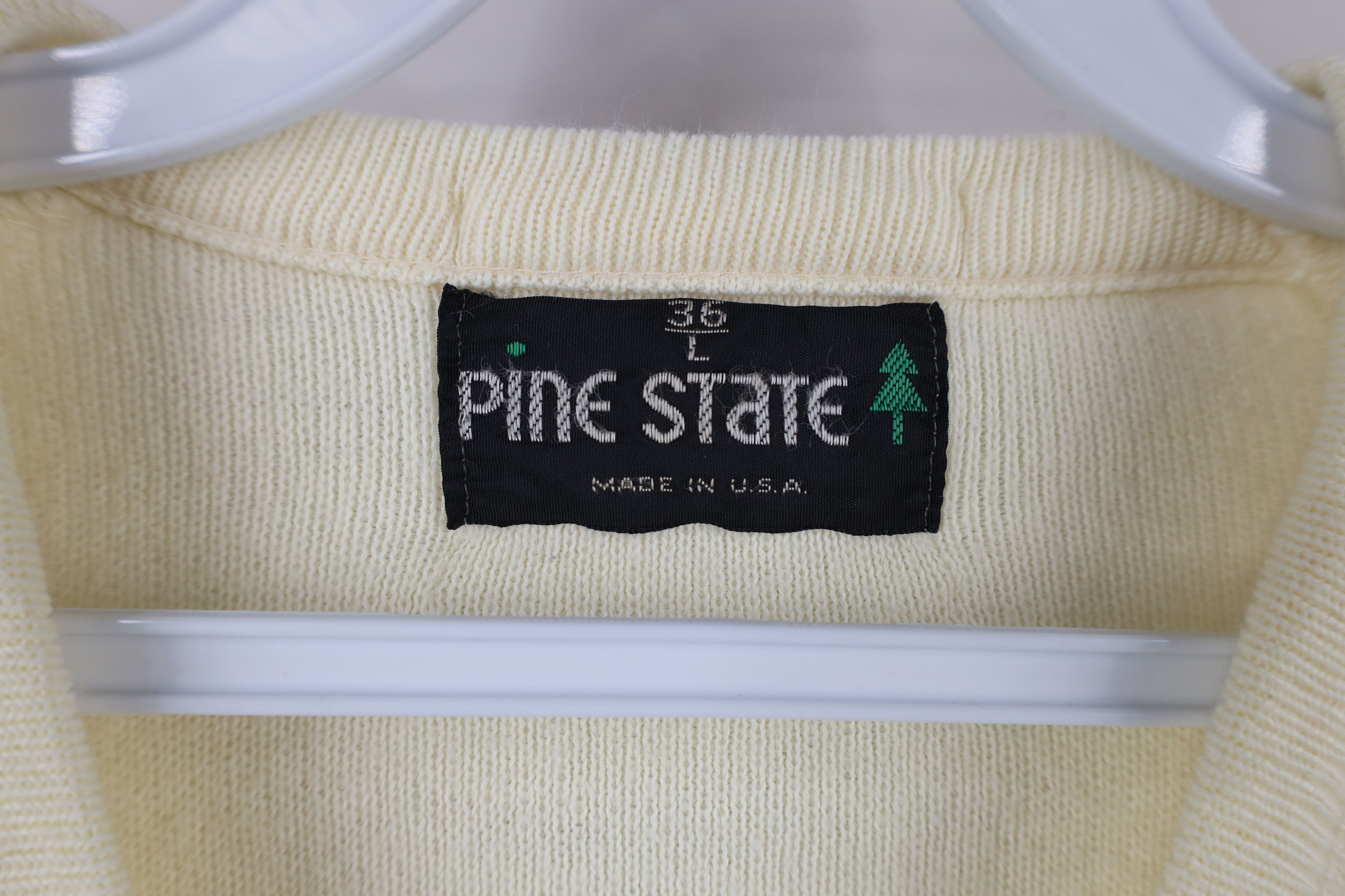 Vintage Vintage 70s Streetwear Feed Farmer Knit Sweater Cream USA Size L / US 10 / IT 46 - 6 Thumbnail