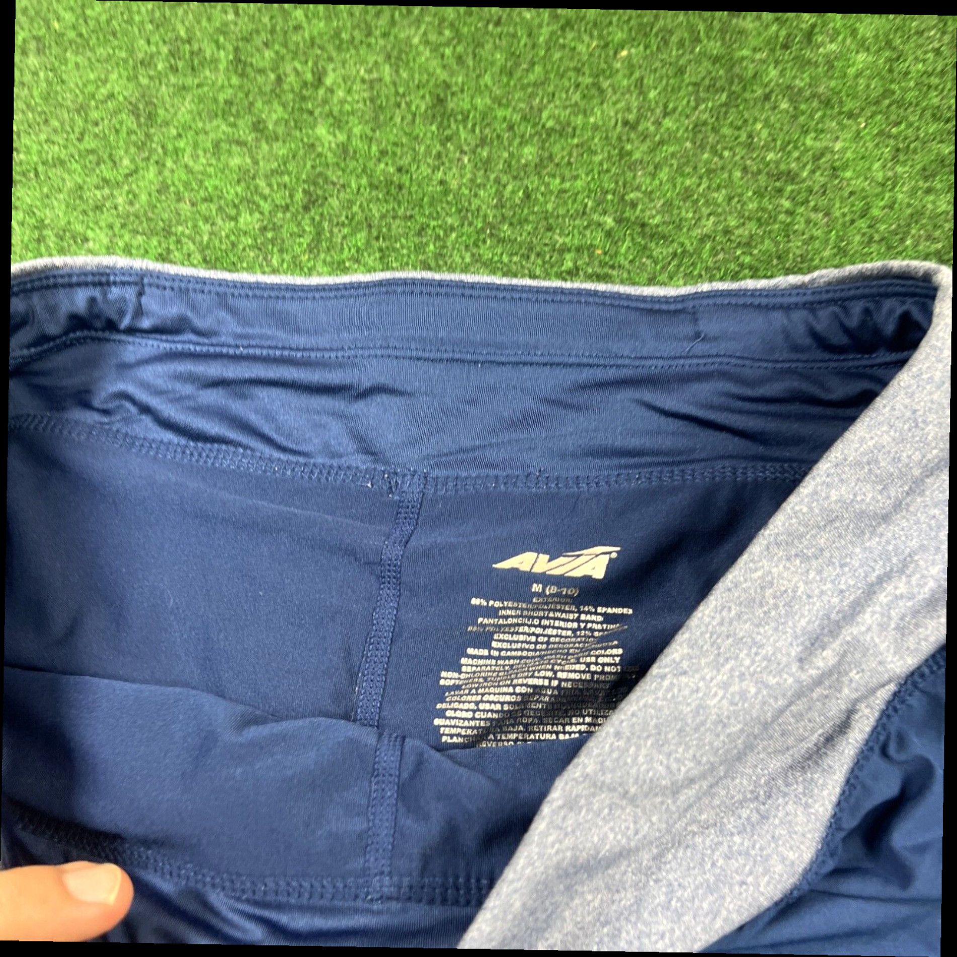 Avia Avia Women’s Navy Running Shorts with Bike Liner Size M (8-10) Size 32" / US 10 / IT 46 - 5 Thumbnail
