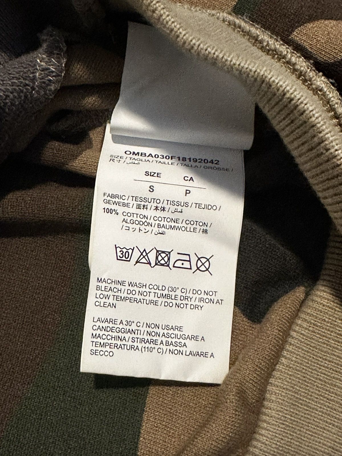 Off-White Off-White Virgil Abloh Camouflage Reconstructed Sweater Size US S / EU 44-46 / 1 - 8 Thumbnail