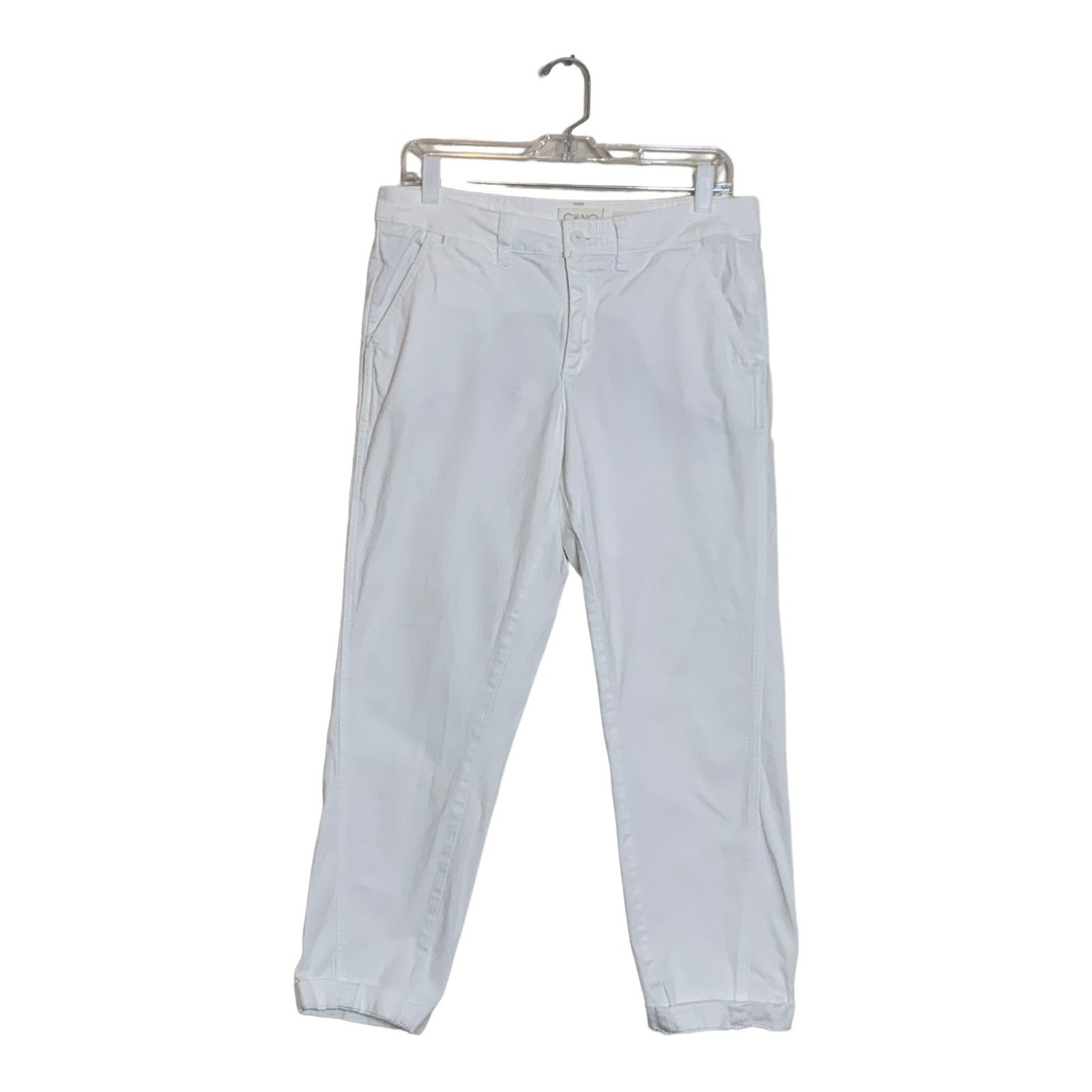 Anthropologie Chino Anthropologie white cotton relaxed jeans size 29 Size 29" - 13 Thumbnail