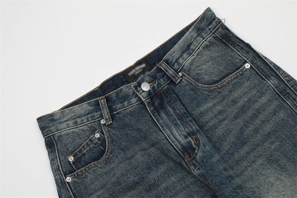 Japanese Brand × Jean Loose washed distressed pocket split patchwork jeans Size US 32 / EU 48 - 4 Thumbnail