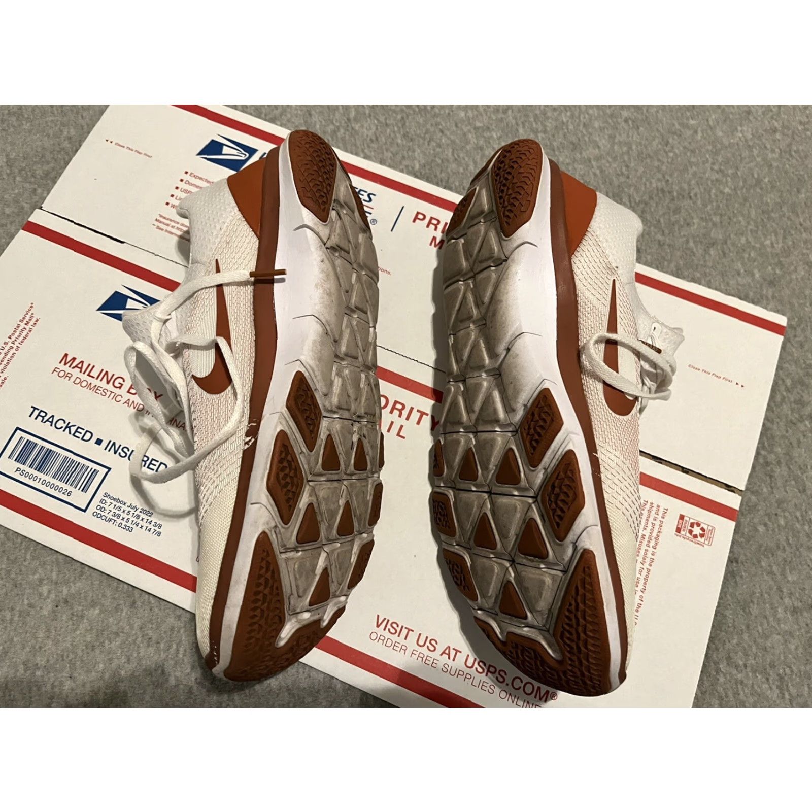 Nike Nike Free Trainer V7 SG Sneaker Men 11 White Orange Texas Longhorns 898049-100 Size US 10 / EU 43 - 3 Thumbnail