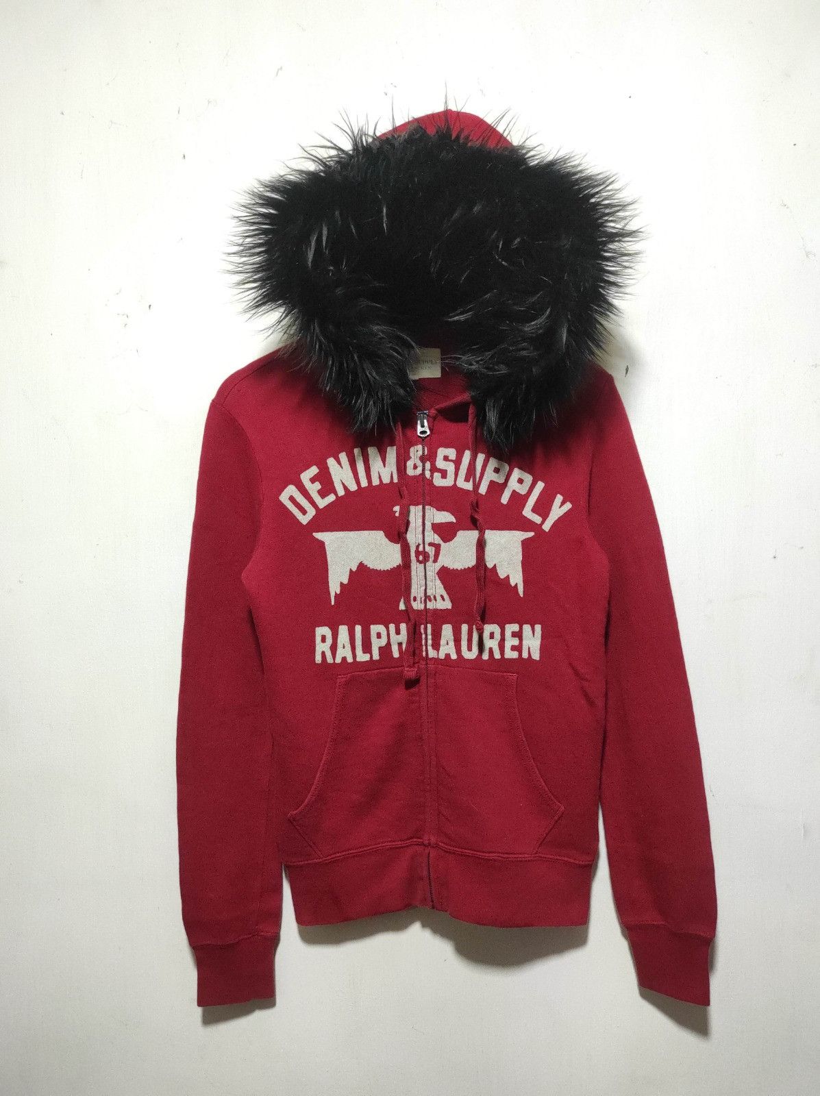 Denim & Supply Ralph Lauren Denim & Supply Ralph Lauren zipper fur hoodie LGB style Size US XS / EU 42 / 0 - 2 Thumbnail