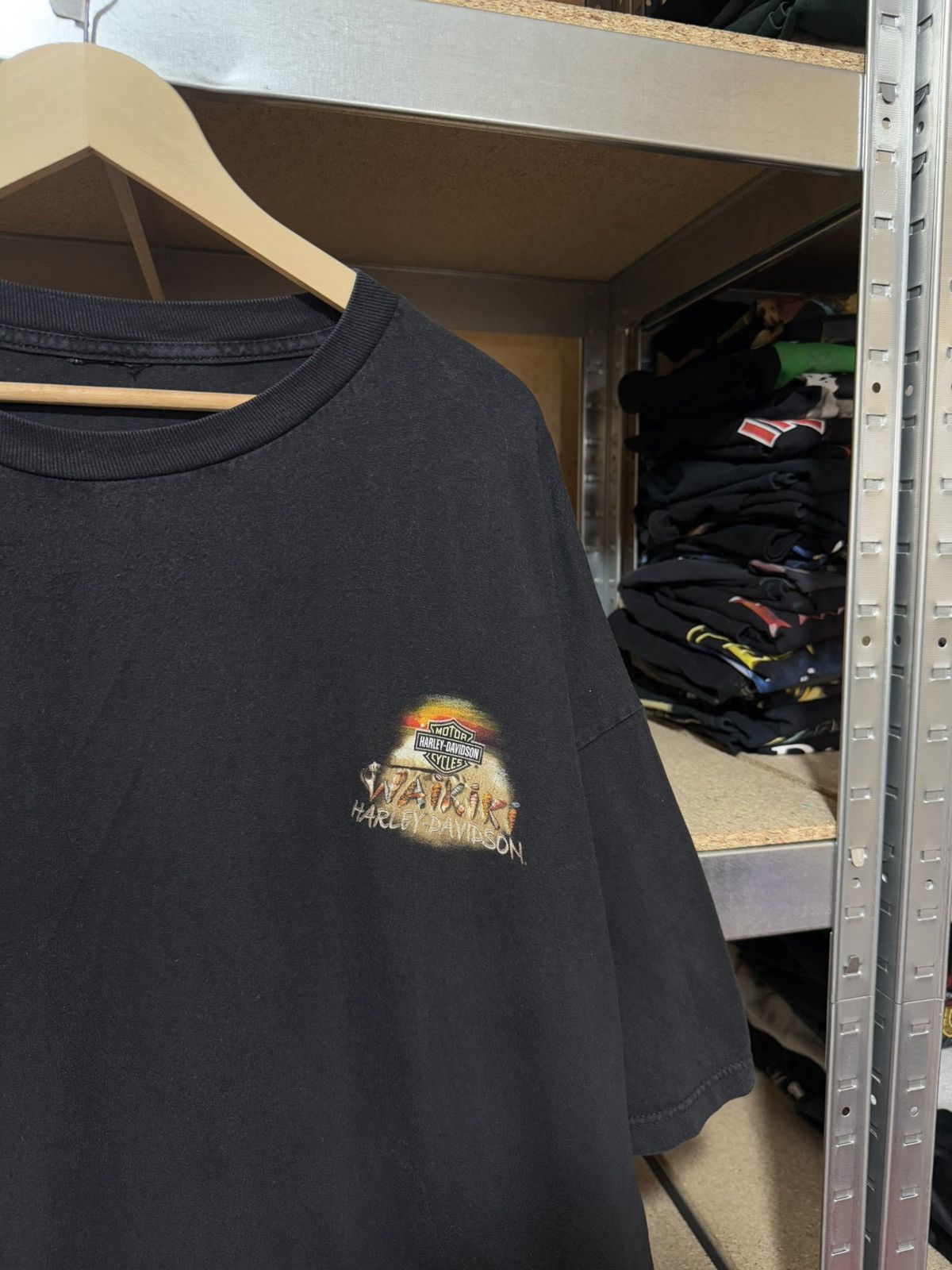 Band Tees × Harley Davidson × Vintage Vintage 1990s Harley Davidson Motorcycles Hawaii T-Shirt 4XL Size US XXL / EU 58 / 5 - 4 Thumbnail
