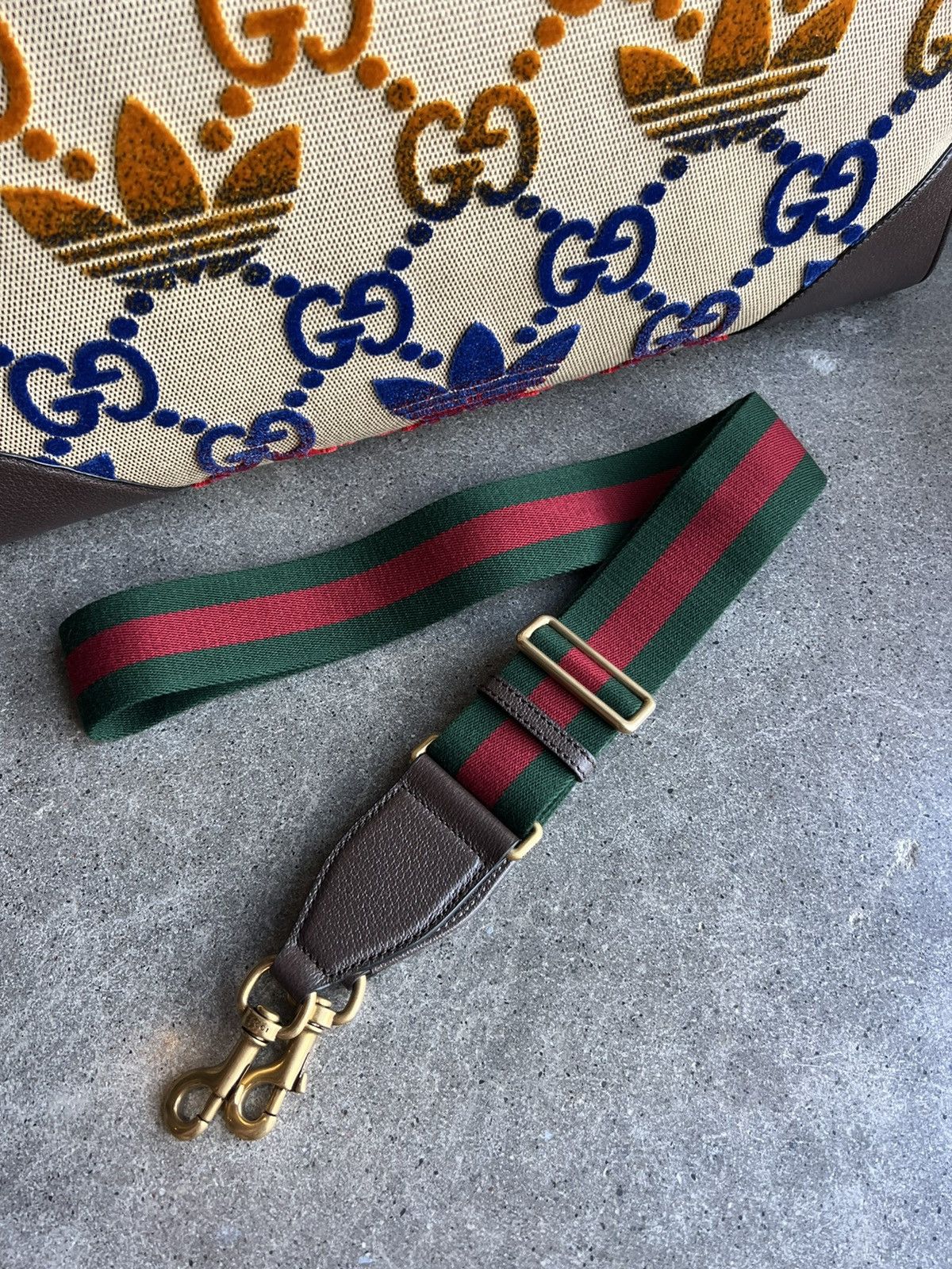 Adidas × Gucci 💥LIMITED💥Gucci X Adidas LARGE Duffle bag Size ONE SIZE - 10 Thumbnail