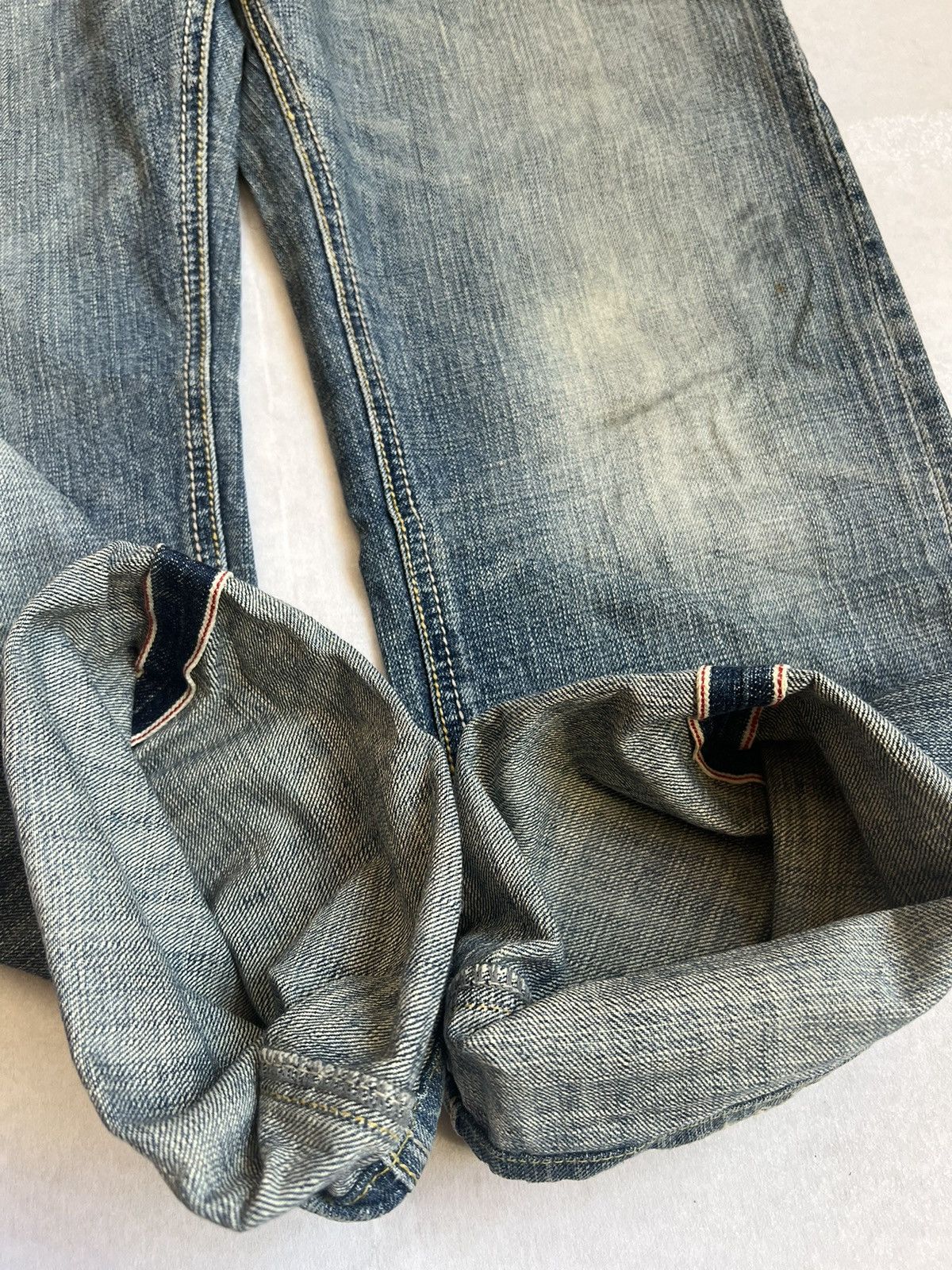 Japanese Brand Halation Buckle Belt Distressed Japanese Selvedge Denim Size US 32 / EU 48 - 4 Thumbnail