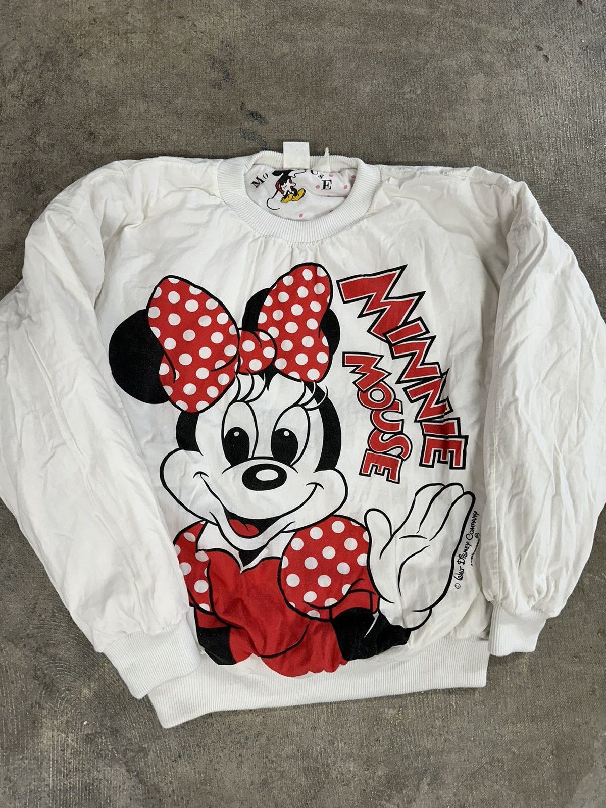 Disney × Mickey Mouse × Vintage Vintage 80s Disney Minnie Mouse Reversible Sweatshirt READ Size M / US 6-8 / IT 42-44 - 5 Thumbnail