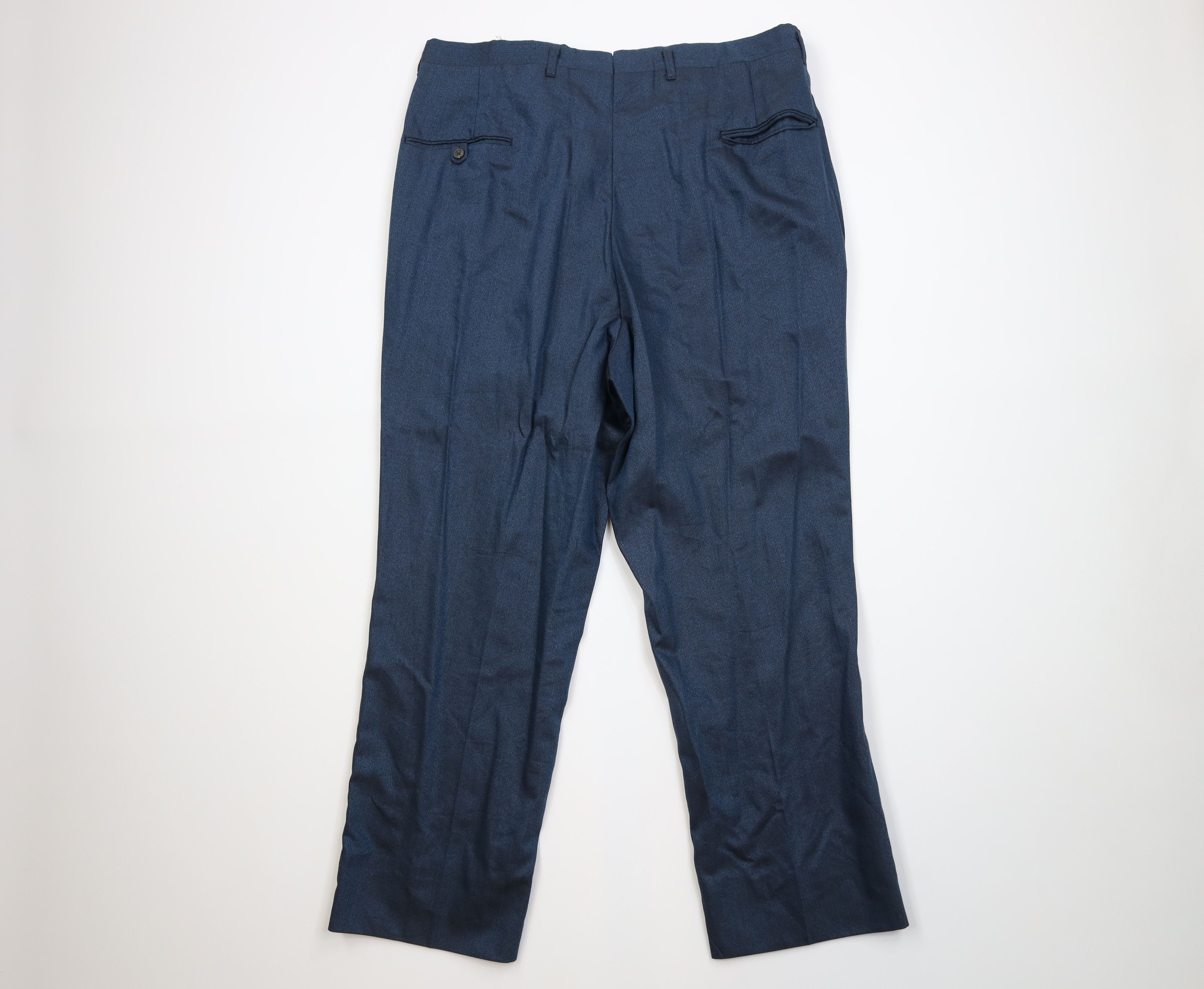 Vintage Vintage 50s 60s Rockabilly Wool Rayon Gabardine Chino Pants Size US 38 / EU 54 - 9 Thumbnail