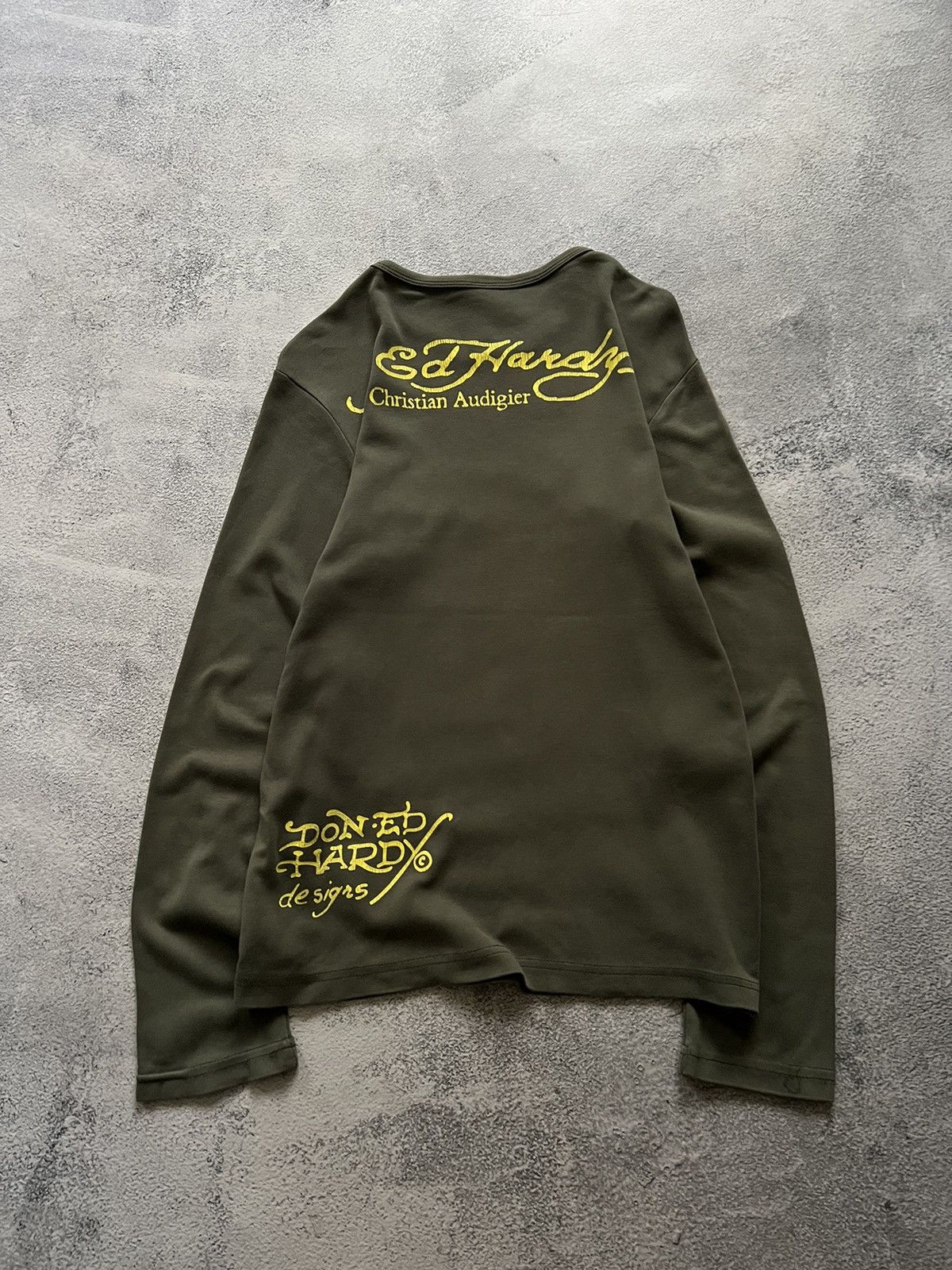 Ed Hardy Vintage Y2k Skull☠️ Love Kills Slowly❤️‍🩹 Long Sleeve 00’s Size US S / EU 44-46 / 1 - 5 Thumbnail