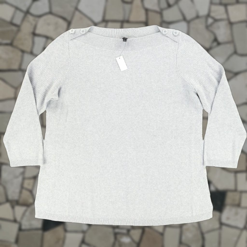 Talbots Talbots Woven Solid Long Sleeve Sweatshirt Gray Women's 2X Shirt Size XXL / US 16-18 / IT 52-54 - 1 Thumbnail