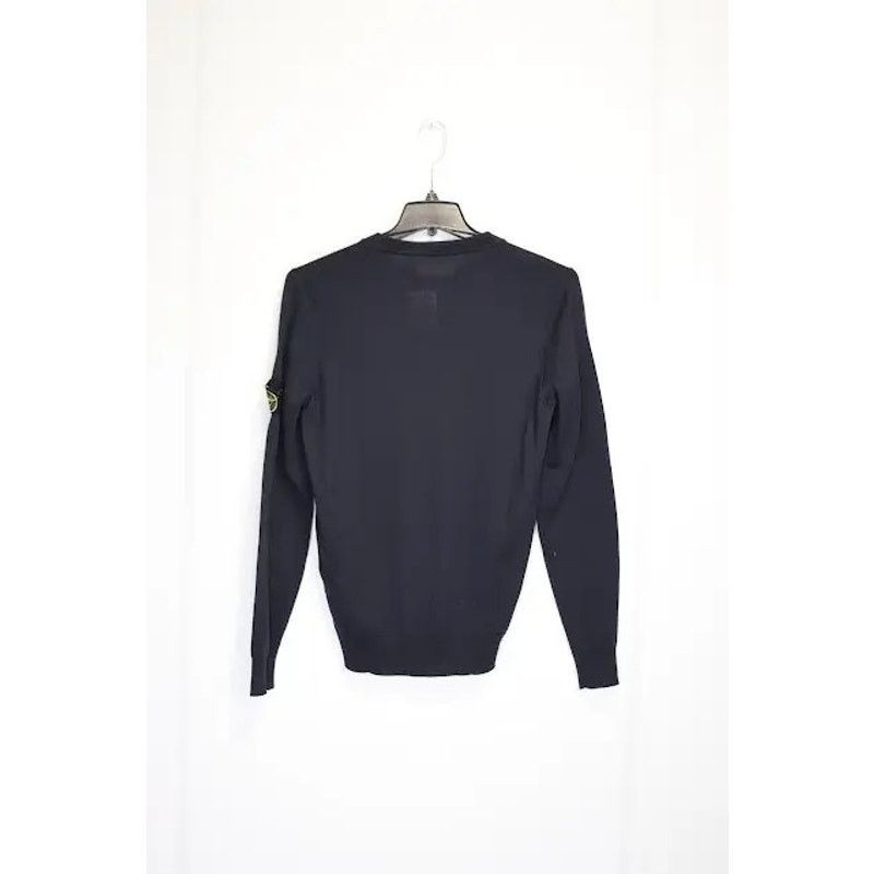 Stone Island o1rshd1 Classic Crewneck Logo Shirt / Sweater in Blue Size US S / EU 44-46 / 1 - 7 Thumbnail
