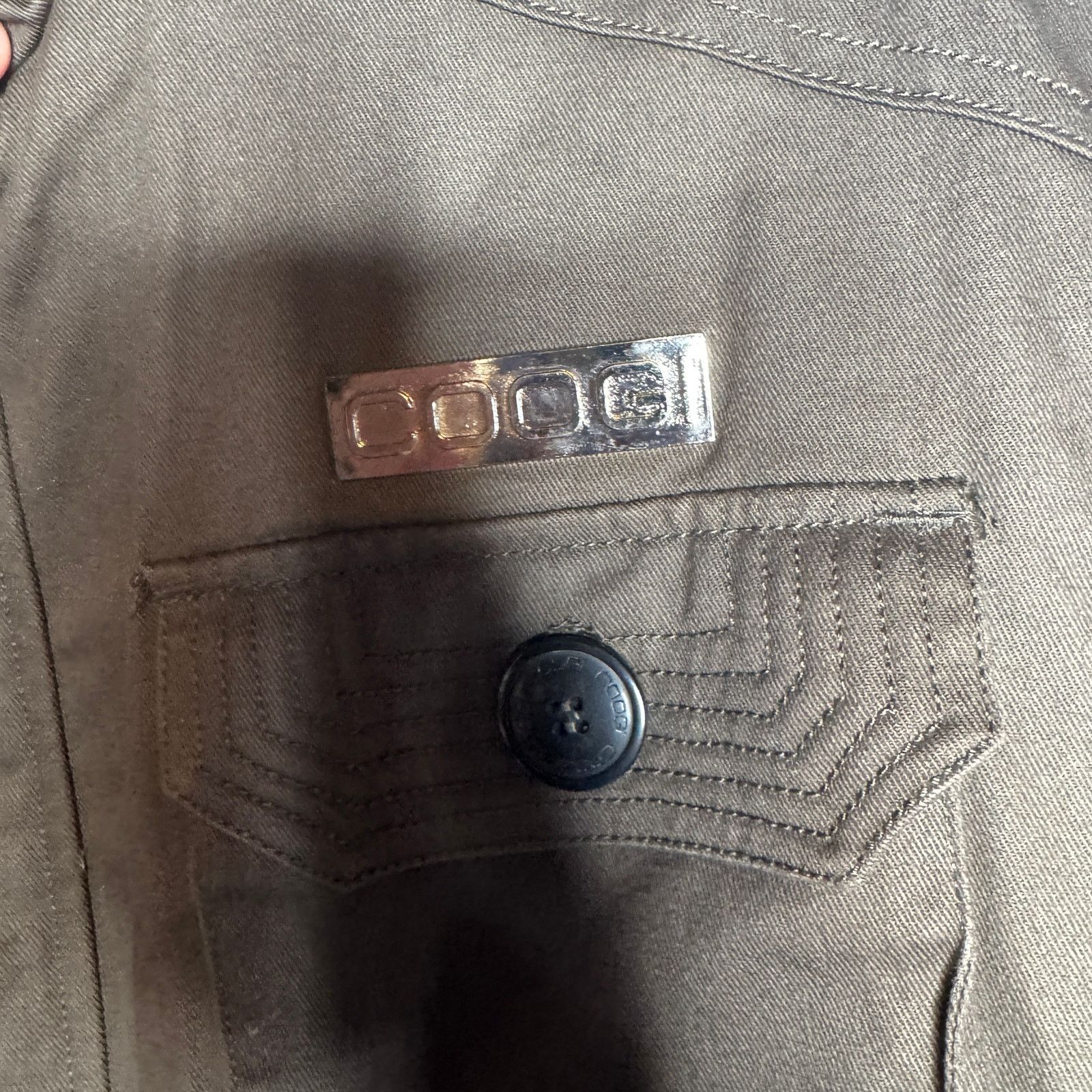 Coogi Coogi XL Brown Utility Jacket Multi Pocket Zip Herringbone Size US XL / EU 56 / 4 - 3 Thumbnail
