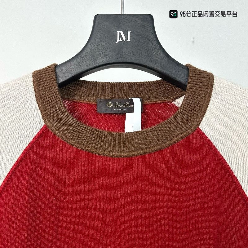 Loro Piana Lora Piana Cashmere Color-Block Crewneck Sweater Size US M / EU 48-50 / 2 - 1 Thumbnail
