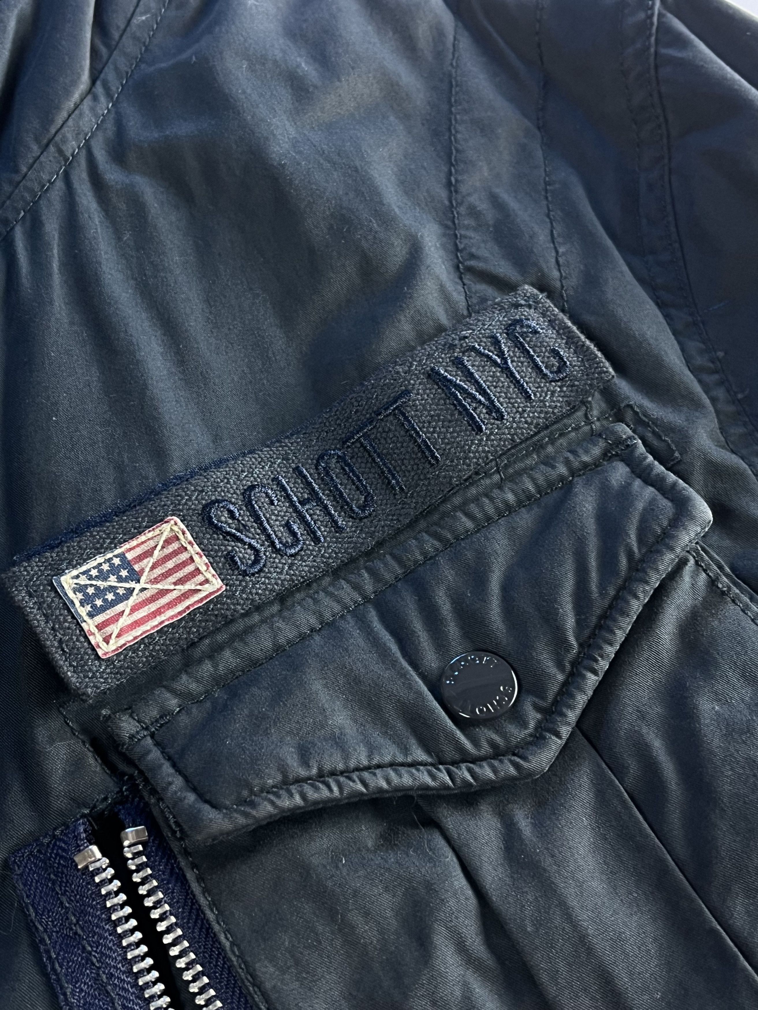 Schott × Vintage 90s Schott NYC Military Field Squad Jacket Size US XL / EU 56 / 4 - 2 Thumbnail