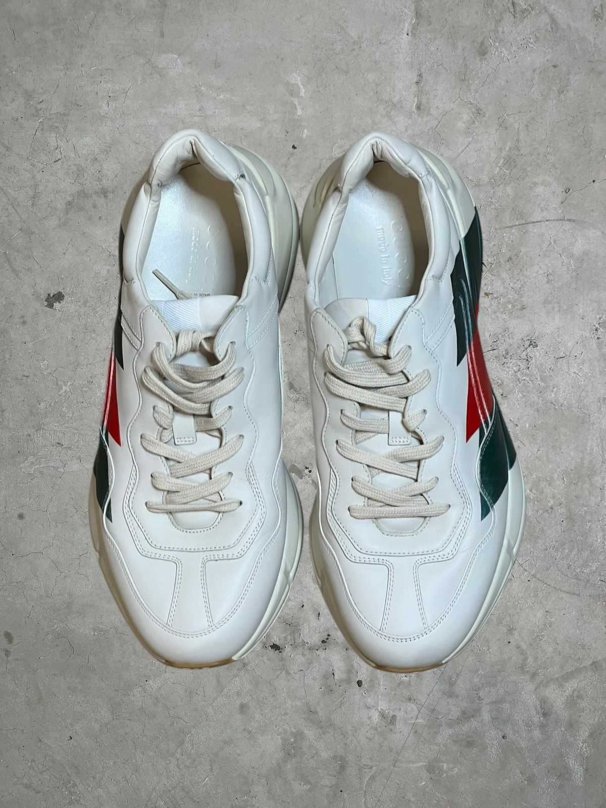 Gucci Gucci Rhyton Leather Sneakers Size US 12 / EU 45 - 2 Thumbnail