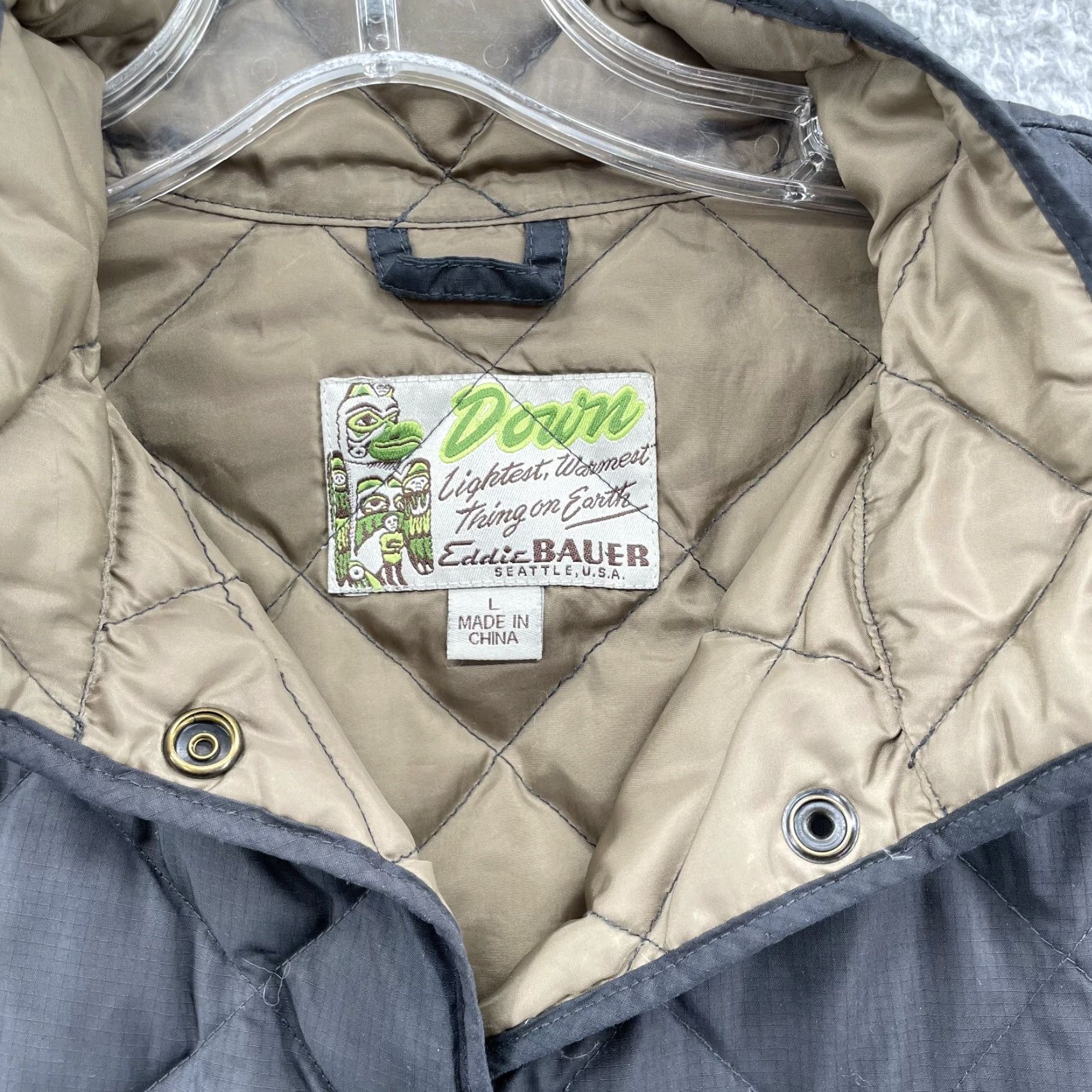 Eddie Bauer Eddie Bauer Quilted Down Puff Jacket Womens L EB550 Classic Puffer Jacket Black 90s Preppy Outdoor Academia Fall Womens Size L / US 10 / IT 46 - 2 Thumbnail