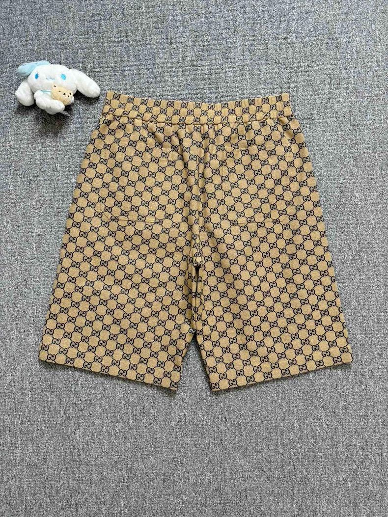 Gucci GucciNew brown old-fashioned logo shorts 2503-Nextarrow Size US 32 / EU 48 - 2 Thumbnail