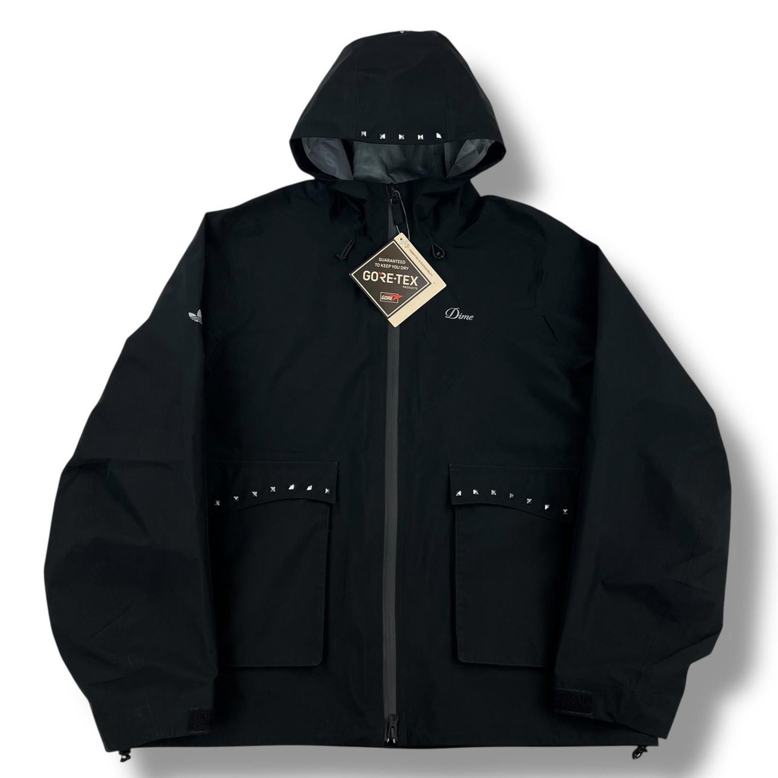 Adidas Adidas x Dime Studded Gore-Tex Black Jacket Size US XL / EU 56 / 4 - 2 Thumbnail
