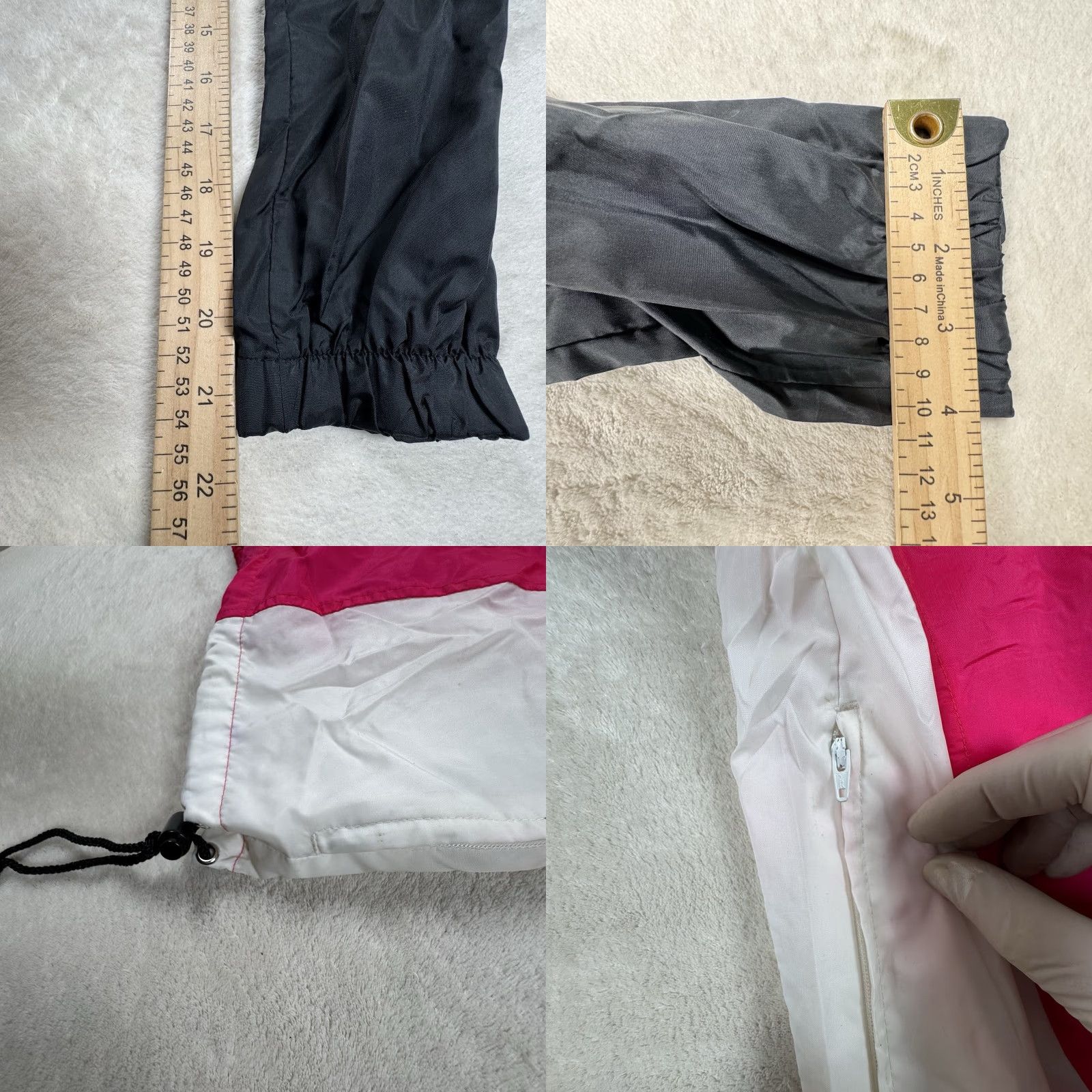Nike VINTAGE Nike Windbreaker Jacket M Men Zip Hooded Black White Pink Neon 90s 80s Sports Geometric Pattern"} Size US M / EU 48-50 / 2 - 9 Thumbnail
