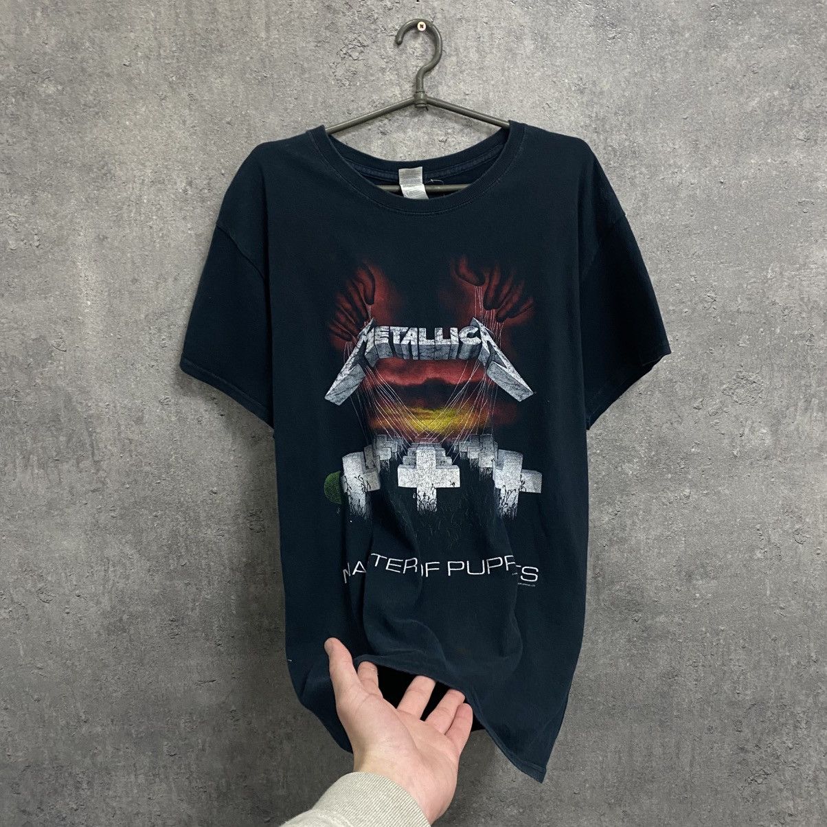 Metallica Metallica Vintage 2007 Rock Band T-Shirt Faded Tee Size US L / EU 52-54 / 3 - 3 Thumbnail