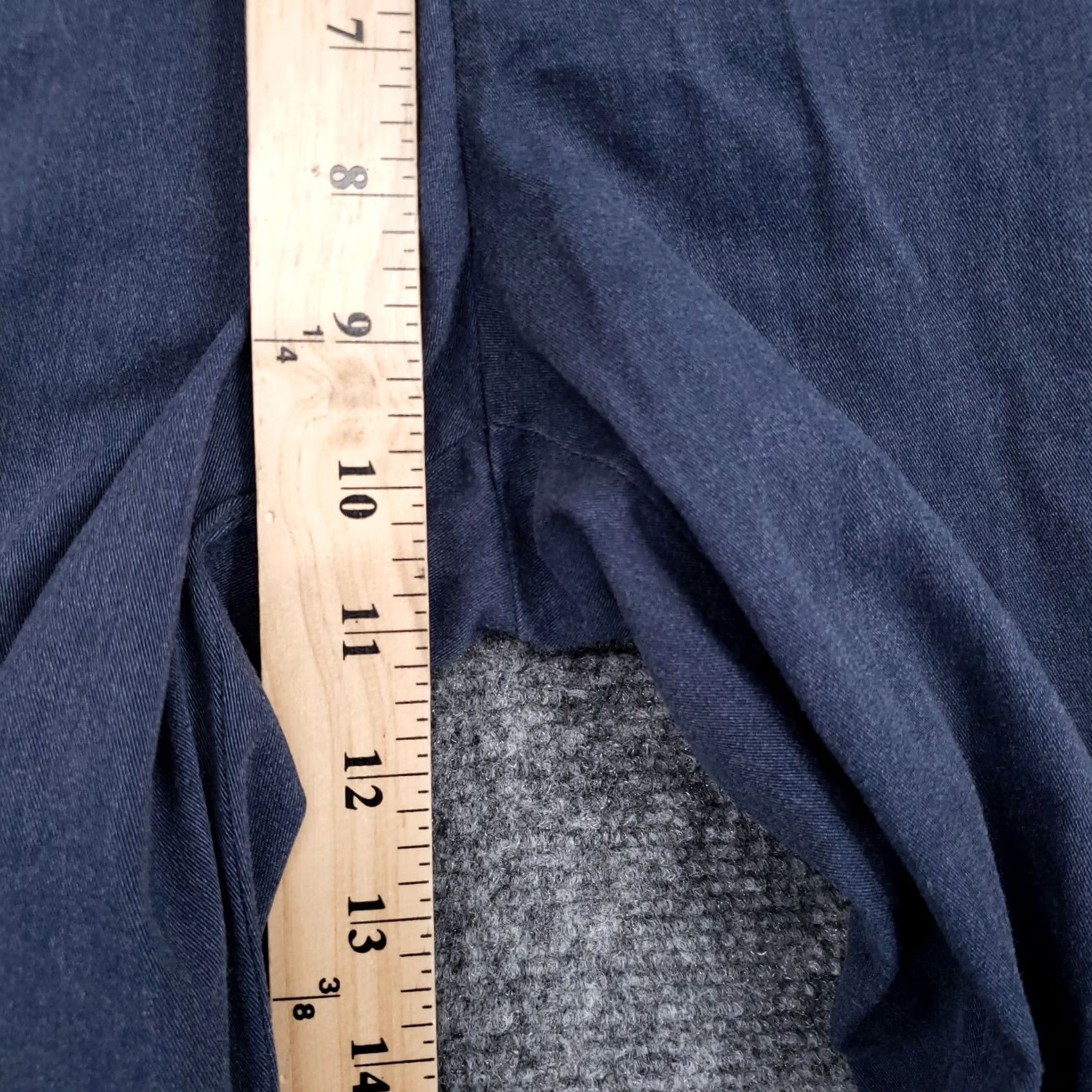 Express Express Pants Mens 32x30 Blue Innovator Mid Rise Dress Slacks Straight Stretch Size US 32 / EU 48 - 6 Thumbnail
