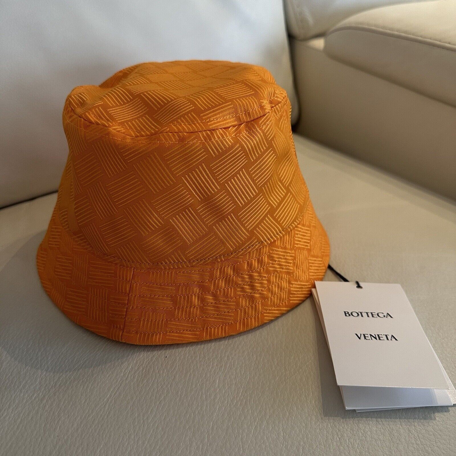 Bottega Veneta NWT BOTTEGA VENETA Bucket Hat 692795 Orange Size S Size ONE SIZE - 8 Thumbnail