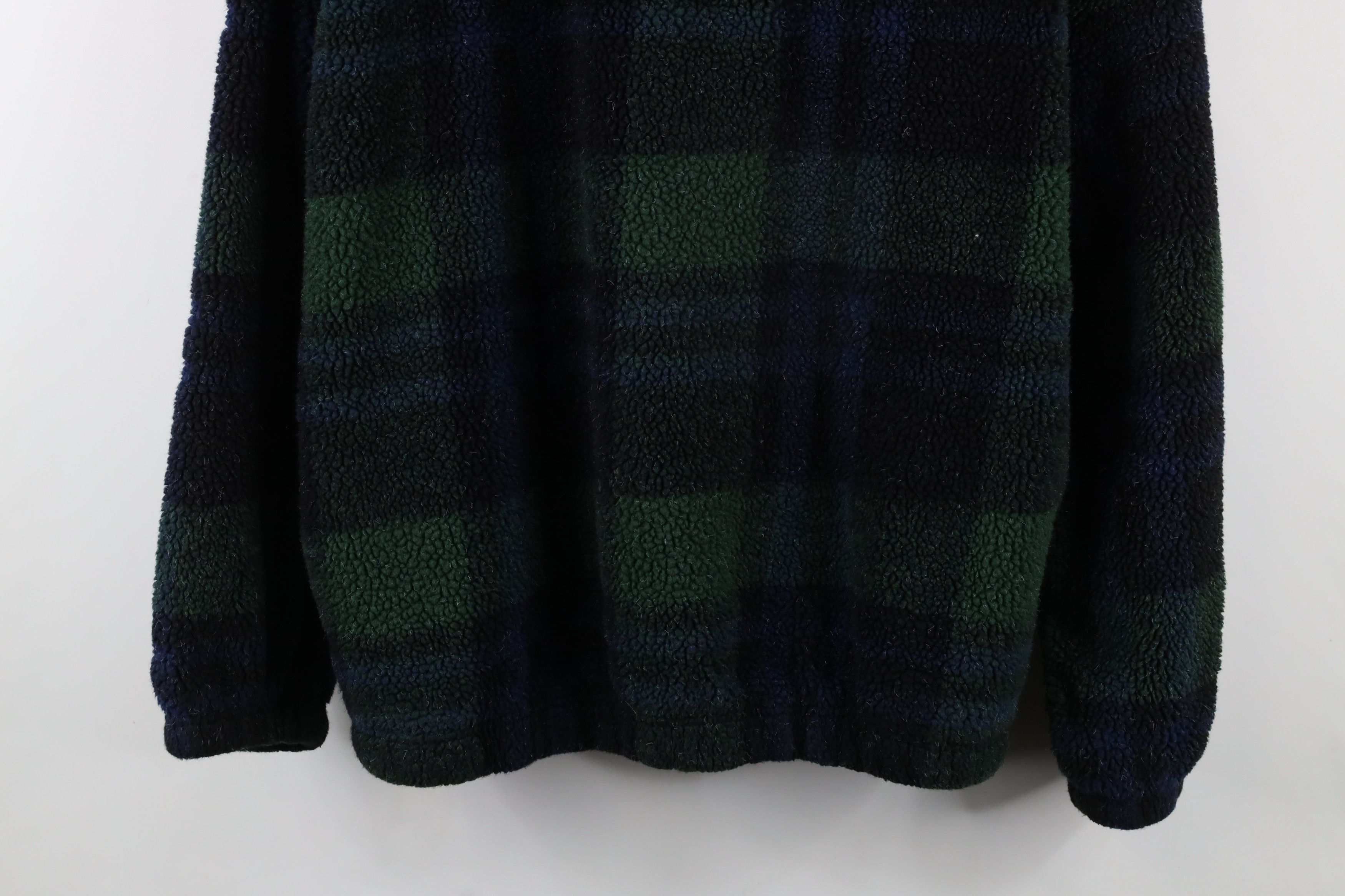 Vintage Vintage 90s Streetwear Half Zip Pullover Sweater Plaid Size US XL / EU 56 / 4 - 3 Thumbnail