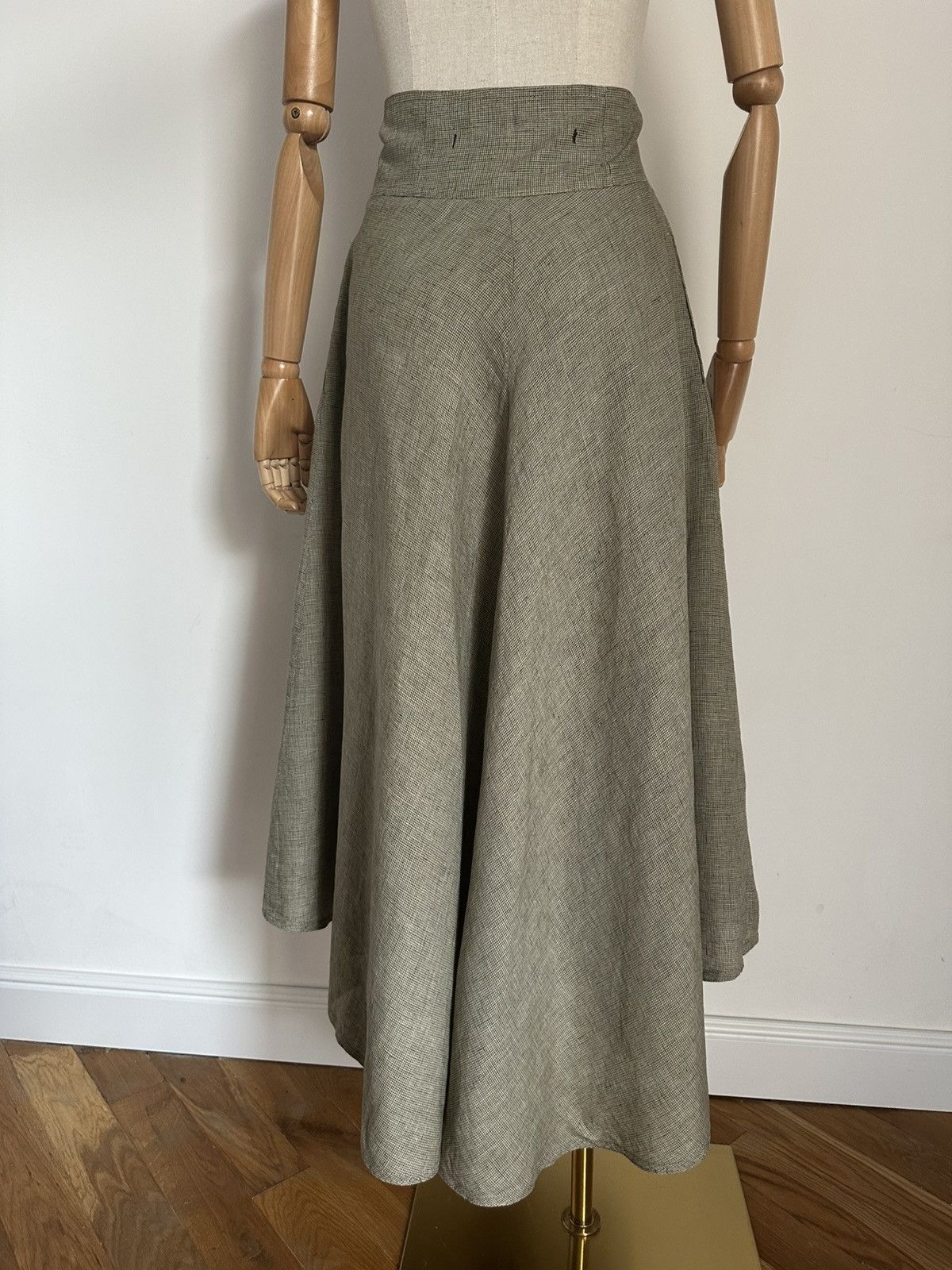 Scarti-Lab SCARTI LAB Skirt Linen Size XS! Size 26" / US 2 / IT 38 - 5 Thumbnail