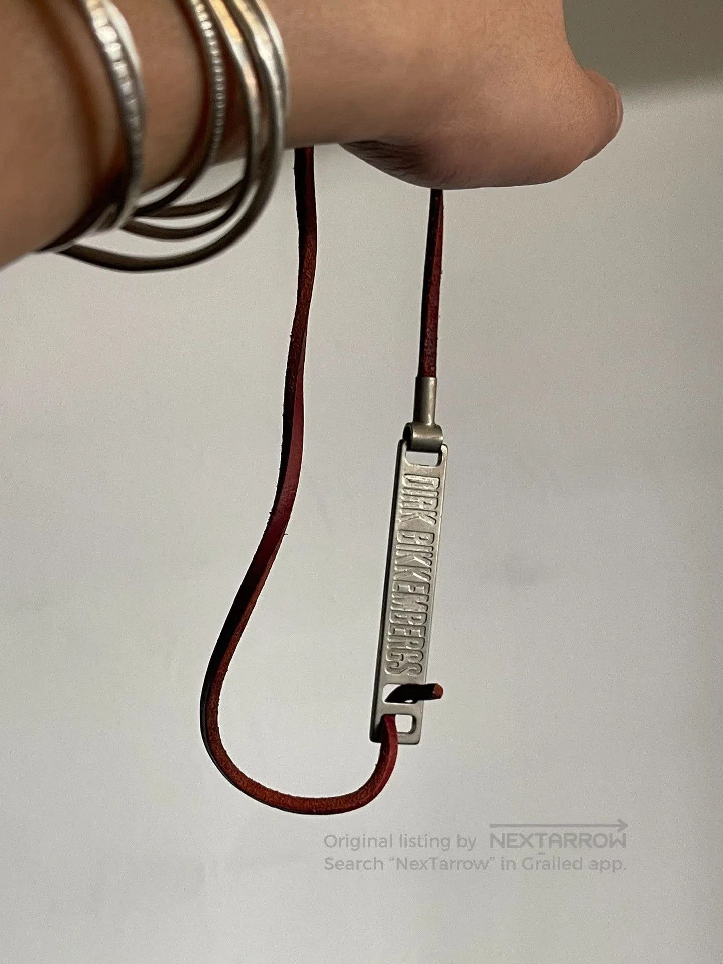 Dirk Bikkembergs Dirk Bikkembergs Early Leather Metal Necklace. Size ONE SIZE - 5 Thumbnail