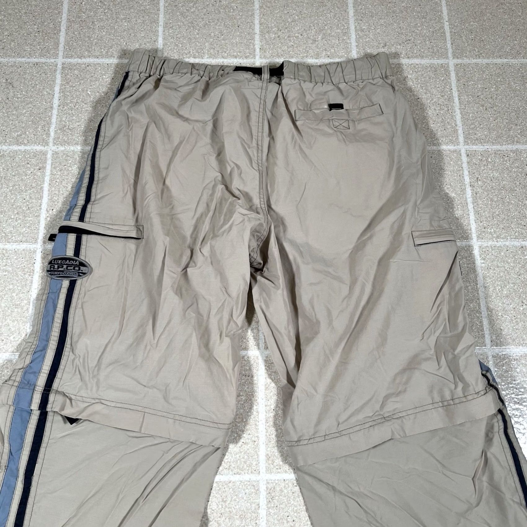 CO VINTAGE APCO Pants Men 32x28 Beige Convertible Cargo Zip Pocket Baggy Size US 32 / EU 48 - 7 Thumbnail