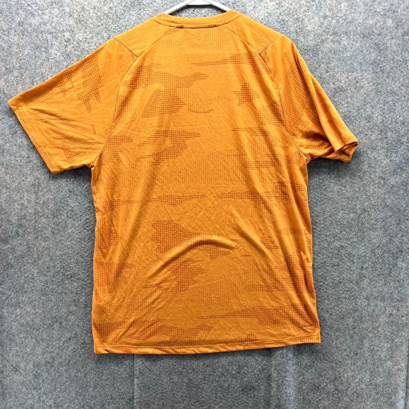 Adidas Adidas Shirt Mens Large Orange Camo Burnout Jersey Freelift Originals Climalite Size US L / EU 52-54 / 3 - 3 Thumbnail