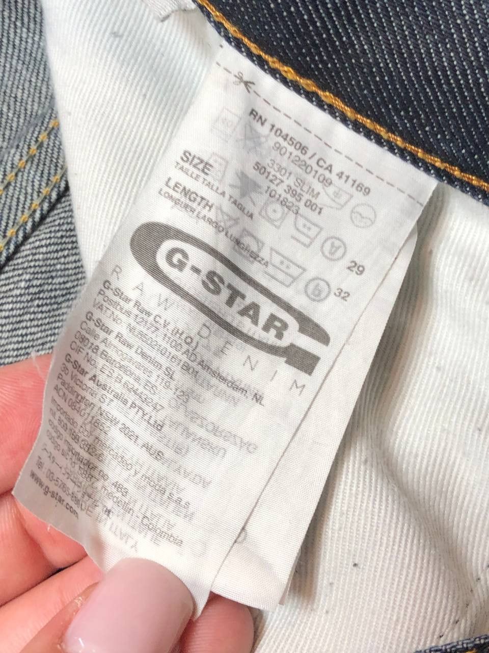 G-Star Denim pants G-Star Raw vintage logo jeans Y2K made in Italy Size US 29 - 4 Thumbnail