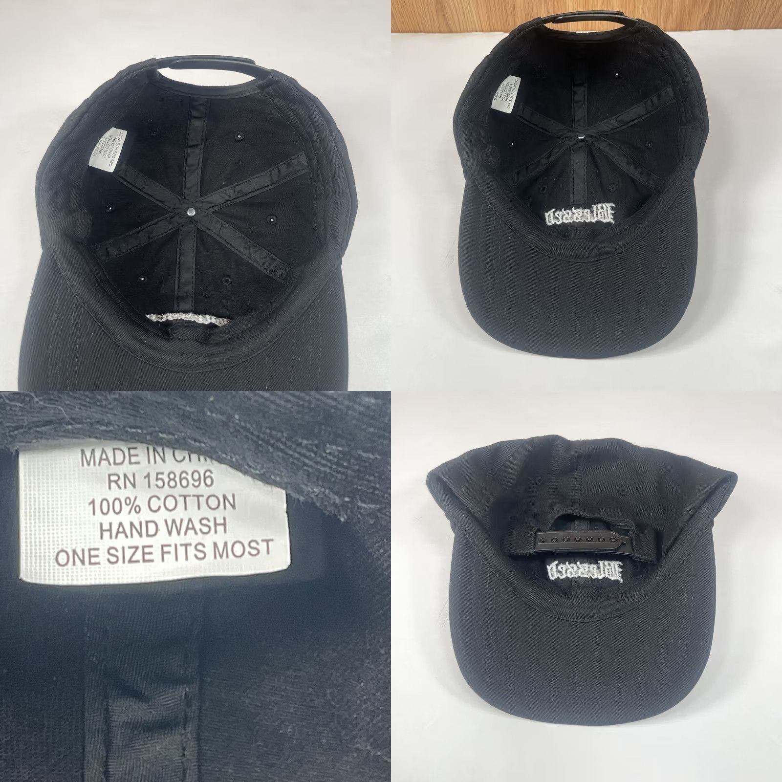 Vintage Blessed Embroidered Adjustable StrapBack Womens Baseball Cap Black Hat Size ONE SIZE - 8 Thumbnail
