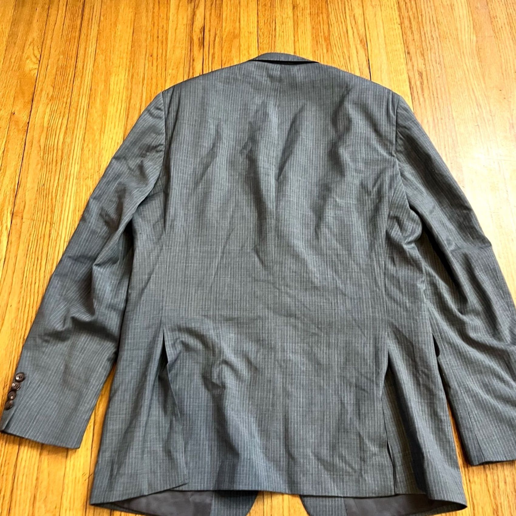 Ralph Lauren Ralph Lauren Black Label Gray Wool Slim Fit Sport Blazer Jacket Mens 42L Size 42R - 3 Thumbnail