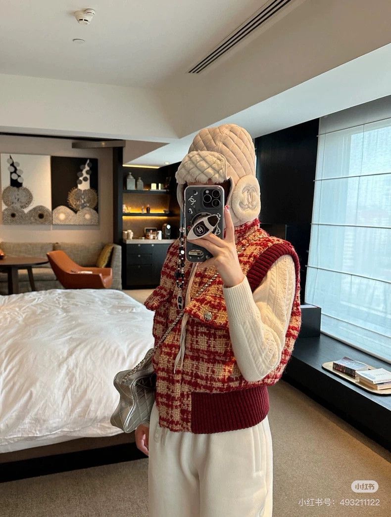 Chanel Chanel 24n red plaid vest Size XS / US 0-2 / IT 36-38 - 5 Thumbnail