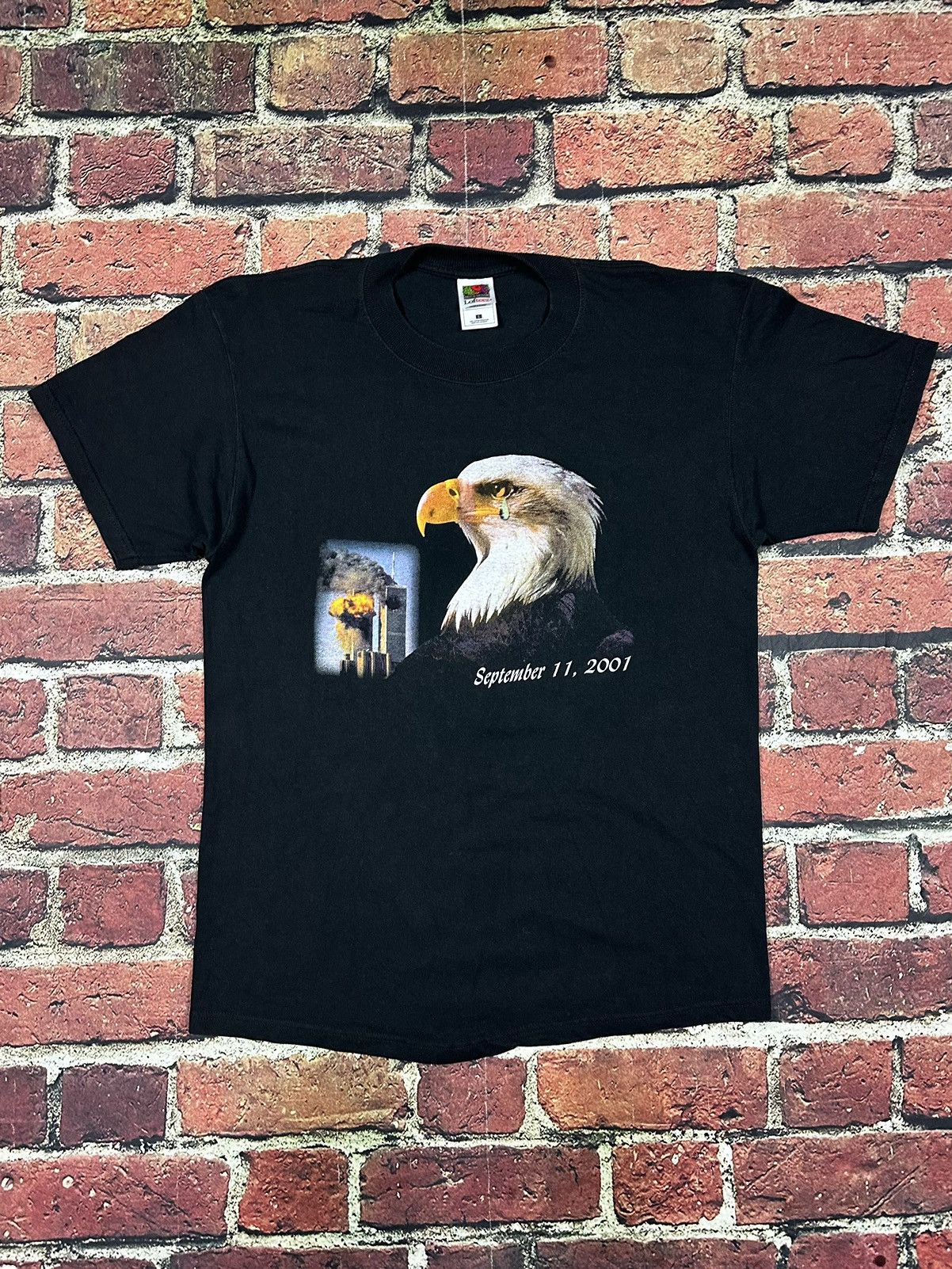 Fruit Of The Loom × Vintage Vintage 9/11 T Shirt September 11th Twin Towers  Crying Eagle | Grailed