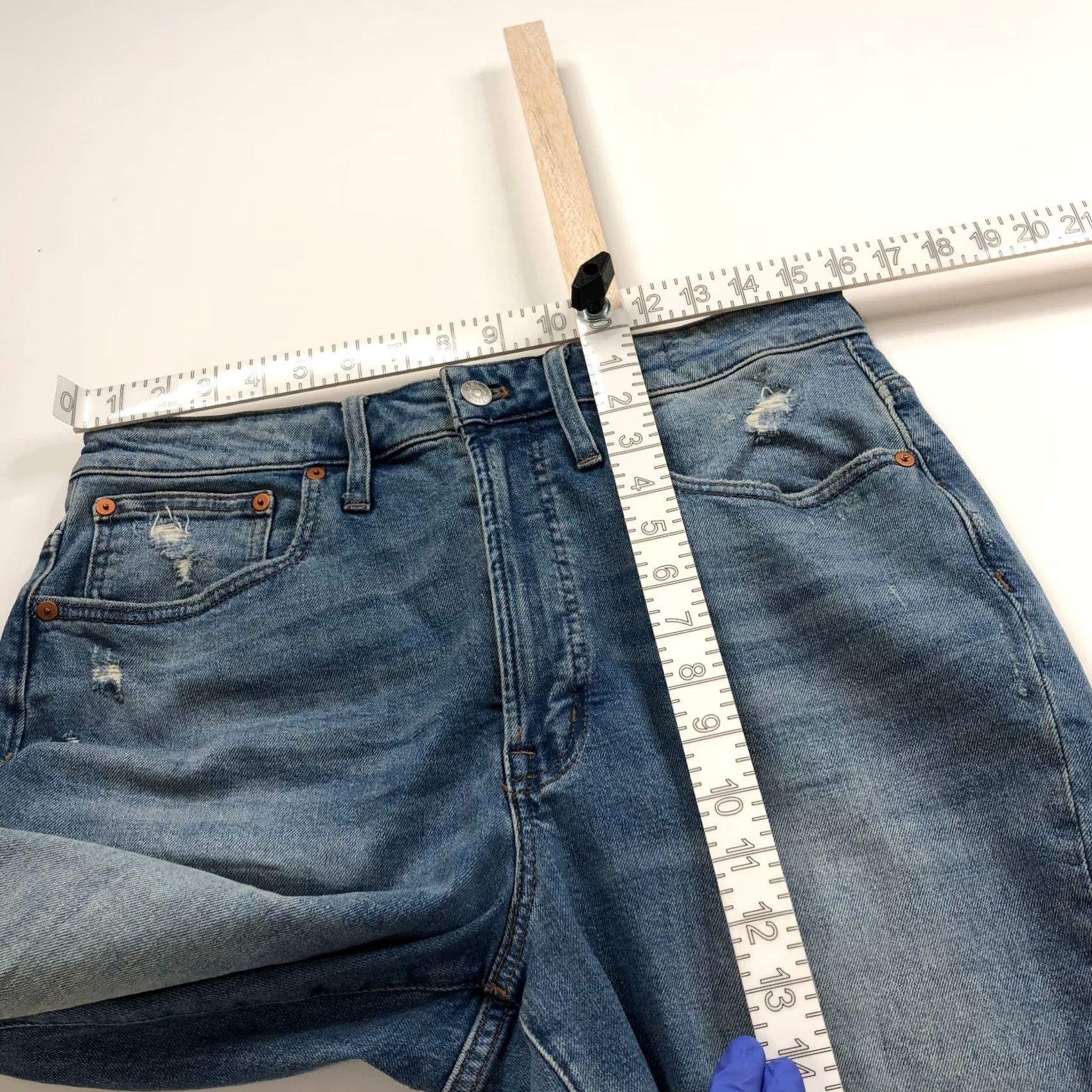 Madewell Madewell Jeans Main Selling Point/Brand Denim 30 High Rise Womens Regular Blue 10.25 28in Inseam 5-Pocket Design Stretch Vintage: No New Condition Size 30" / US 8 / IT 44 - 7 Thumbnail