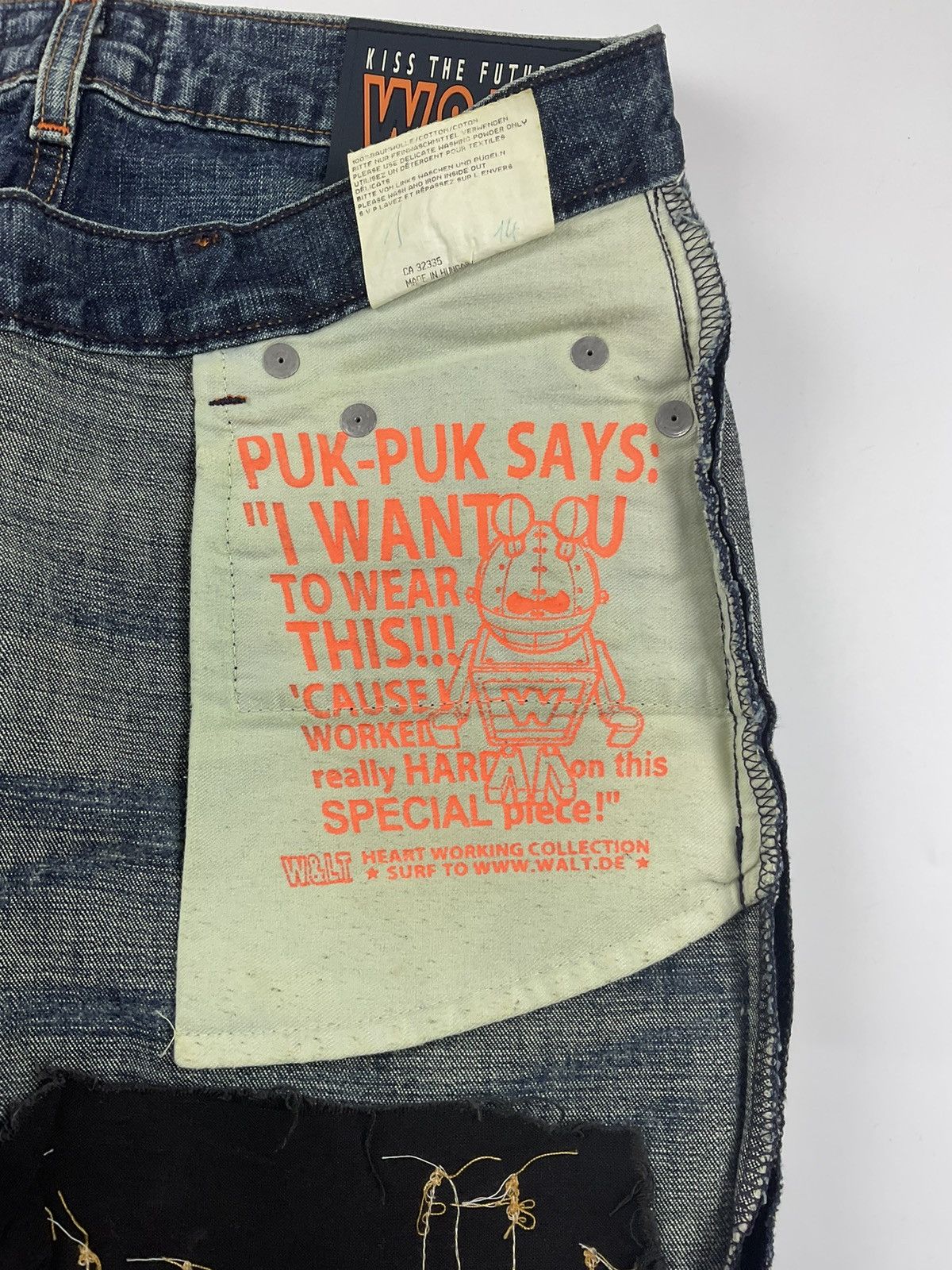 Walter Van Beirendonck Walter Van Beirendonck Scratch Flared Denim Size US 28 / EU 44 - 10 Thumbnail