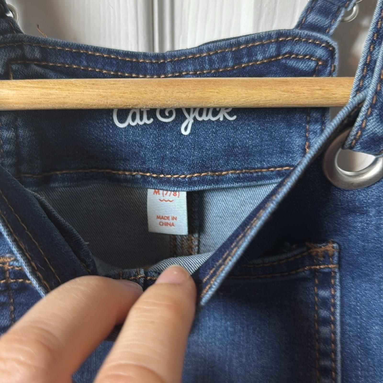 Other Cat & Jack | Denim Dress-7/8 Size ONE SIZE - 3 Thumbnail
