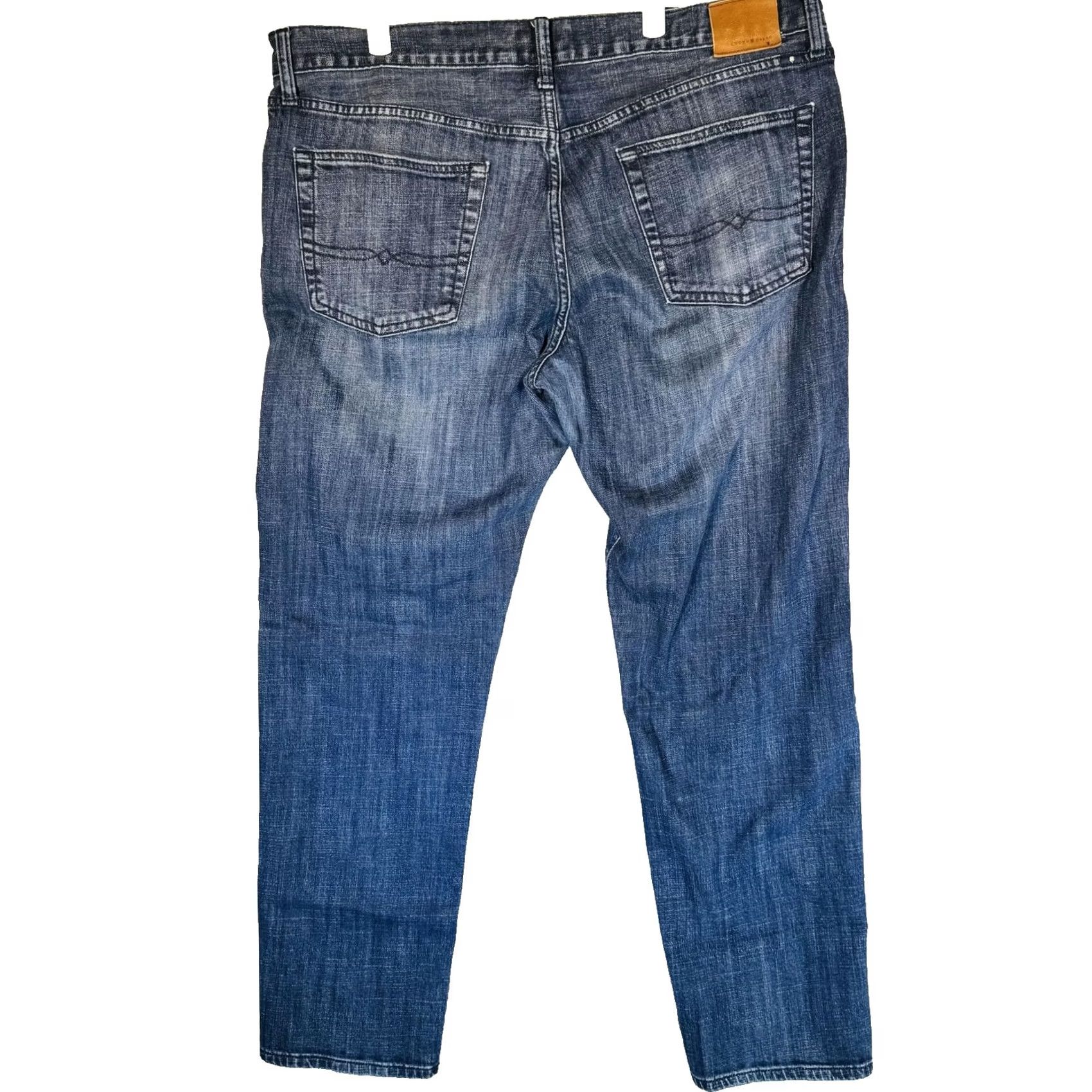 Lucky Brand Lucky Brand 221 Original Straight Jeans Mens 40x32 Blue Medium Wash Zip Fly Size US 40 / EU 56 - 6 Thumbnail