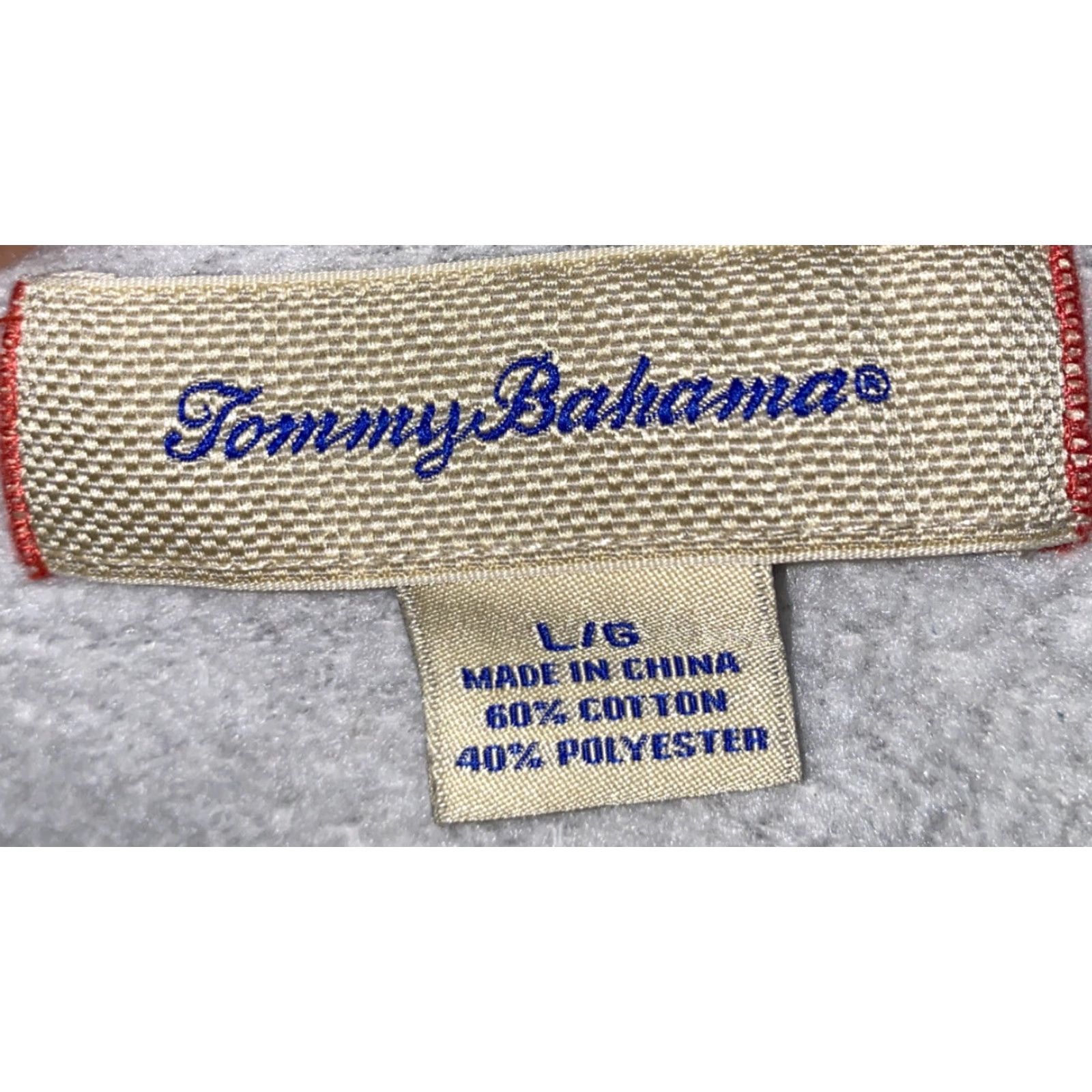 Tommy Bahama Tommy Bahama Shirt Pullover Sleepwear Mens L Gray Cotton Blend Sleepwear Shirt Size US L / EU 52-54 / 3 - 5 Thumbnail
