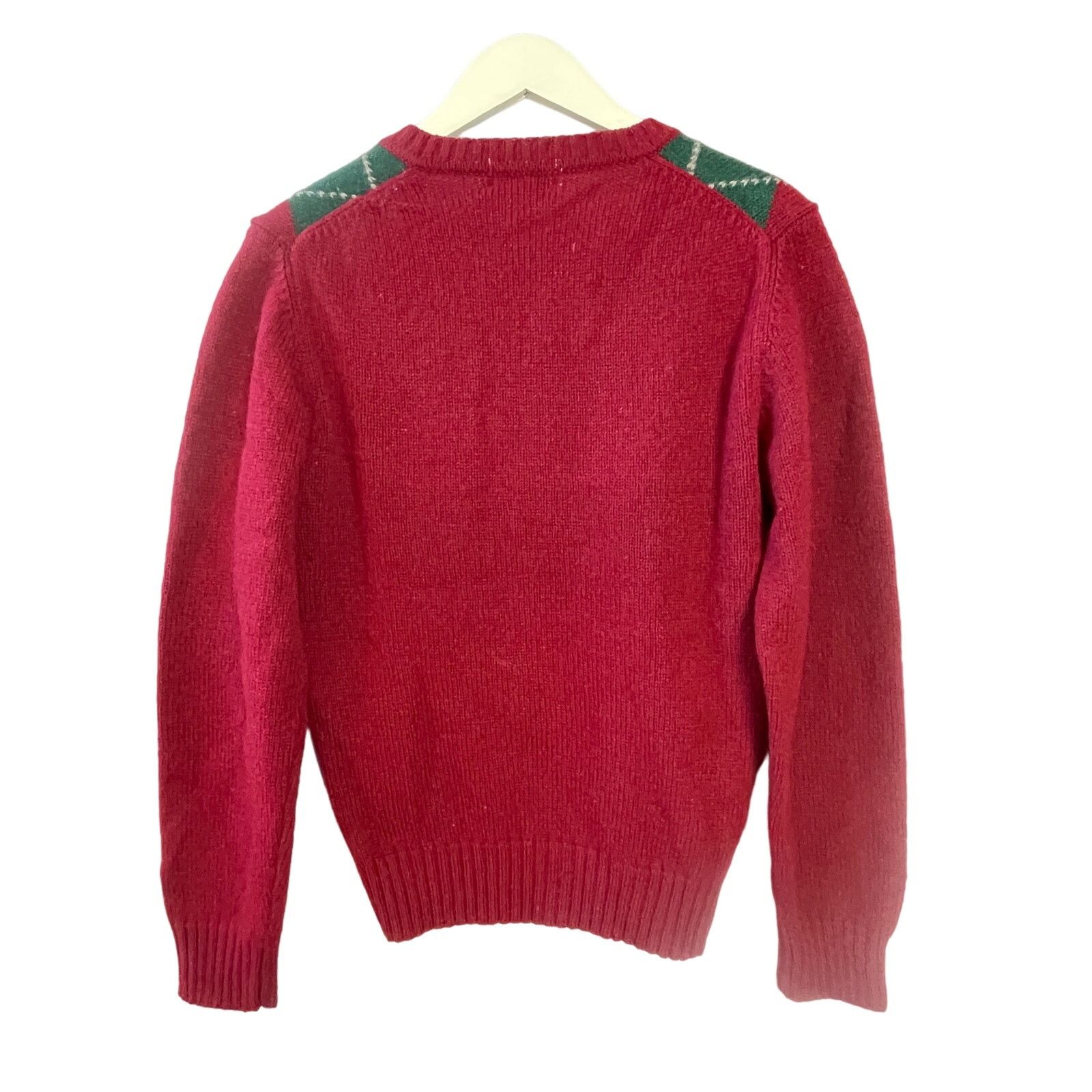 Vintage VINTAGE 80s Claybrooke Shetland Wool Argyle Sweater Size S Size US XS / EU 42 / 0 - 2 Thumbnail